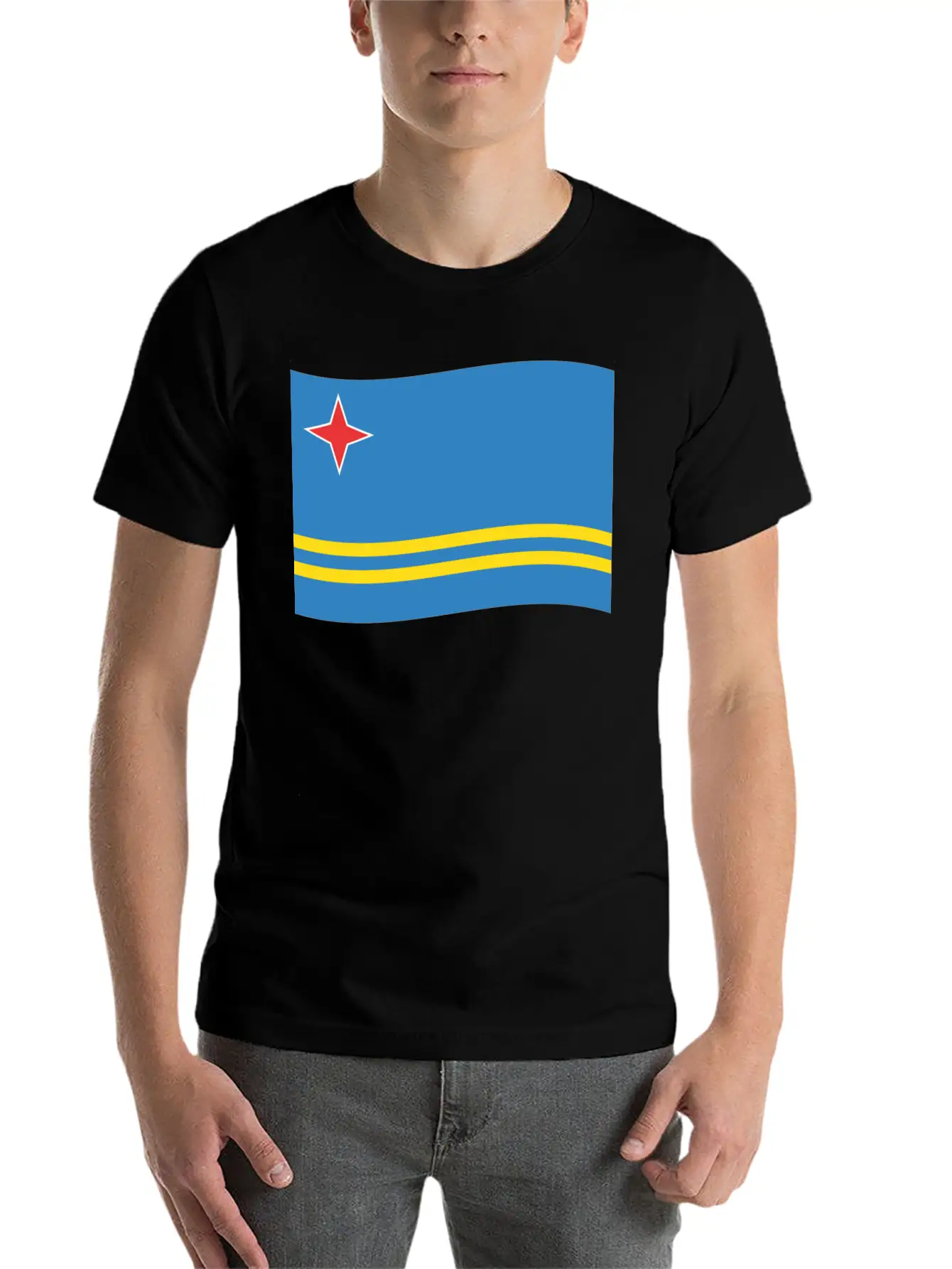 Flag Aruba Basic Graphic T-Shirt – Daily Comfort In Soft Cotton