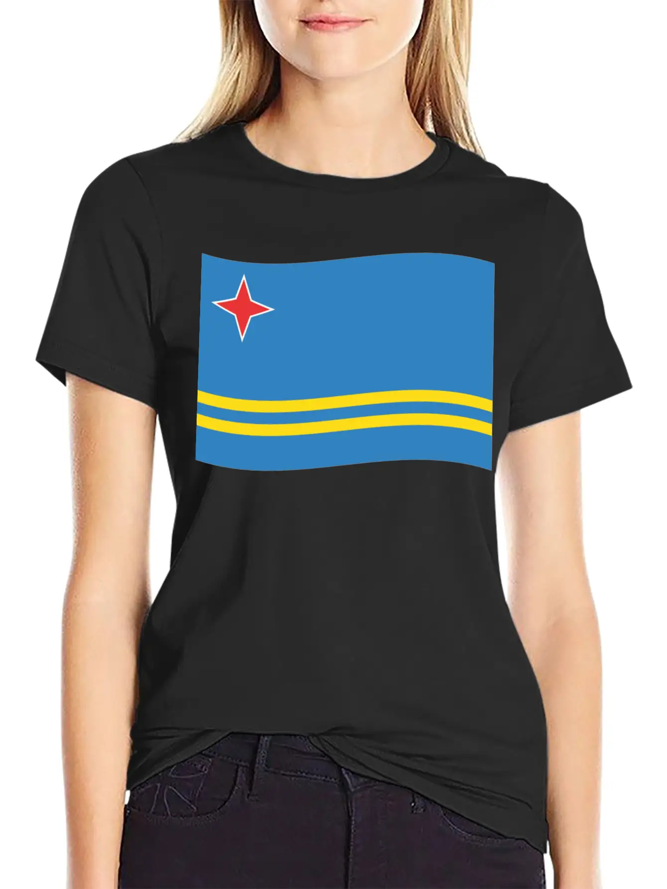 Flag Aruba Basic Graphic T-Shirt – Daily Comfort In Soft Cotton