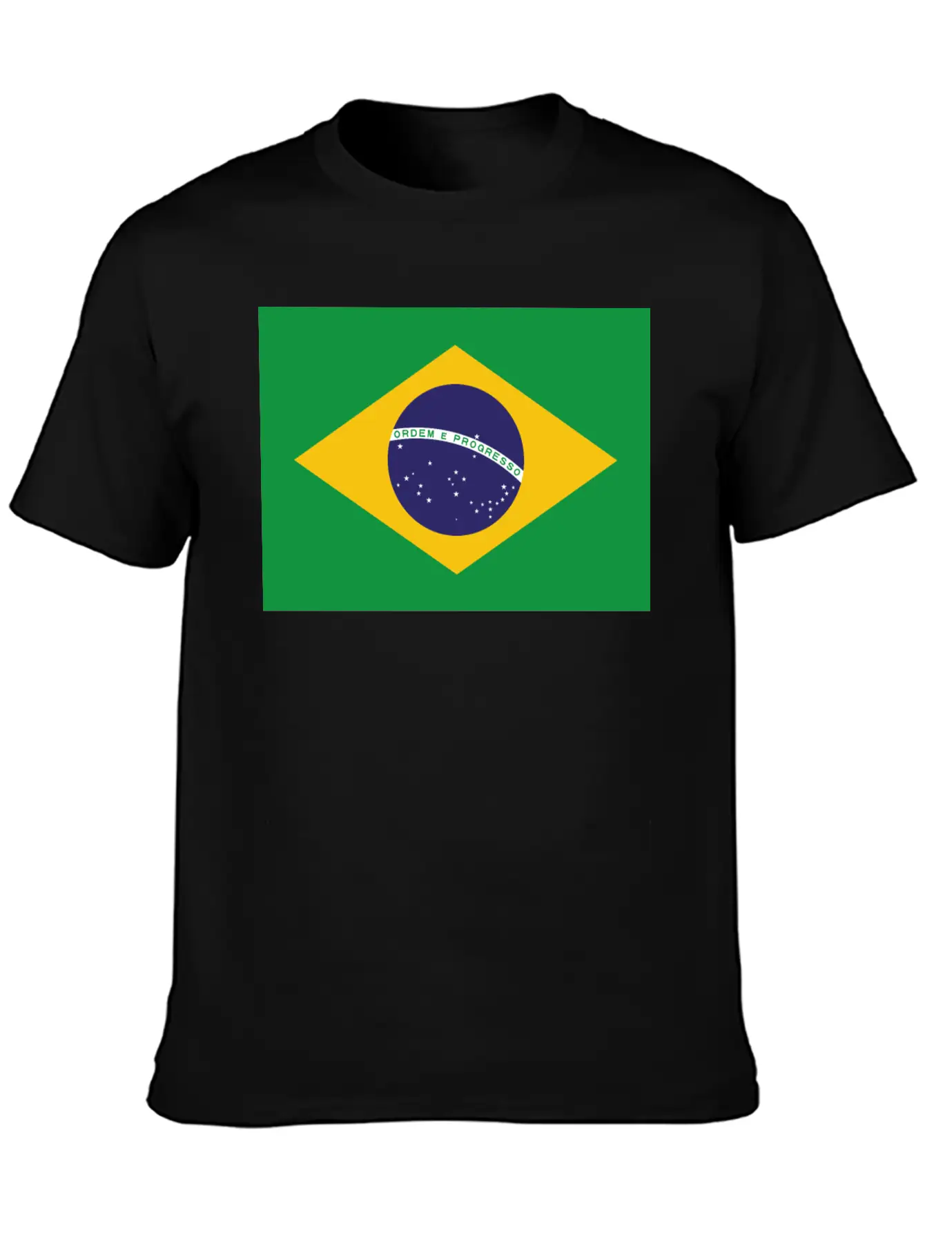 Flag Brazil Stylish Everyday T-Shirt – Unisex Basic Cotton Tee