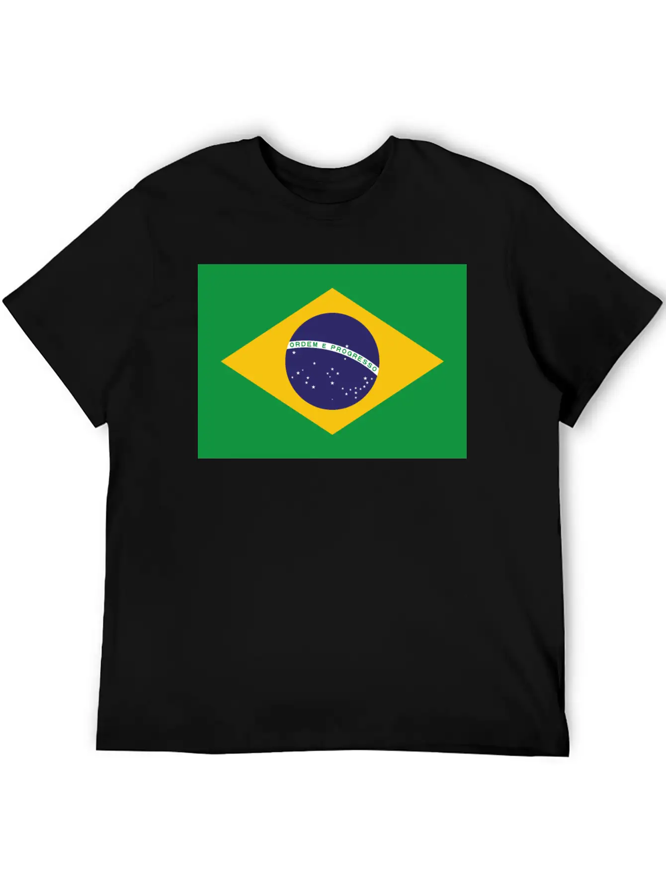 Flag Brazil Stylish Everyday T-Shirt – Unisex Basic Cotton Tee