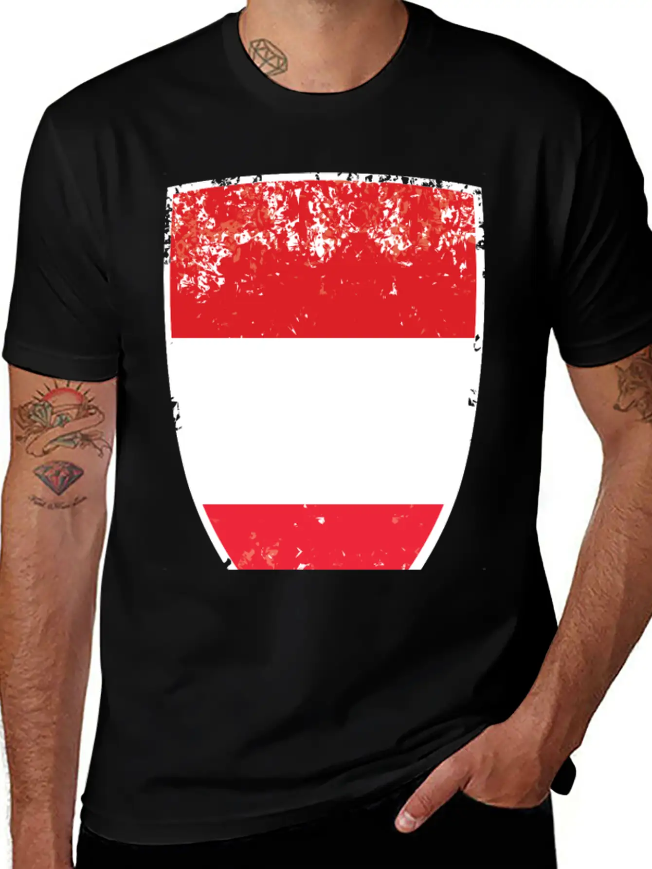 Flag Of Austria Basic Graphic T-Shirt – Daily Comfort In Soft Cotton