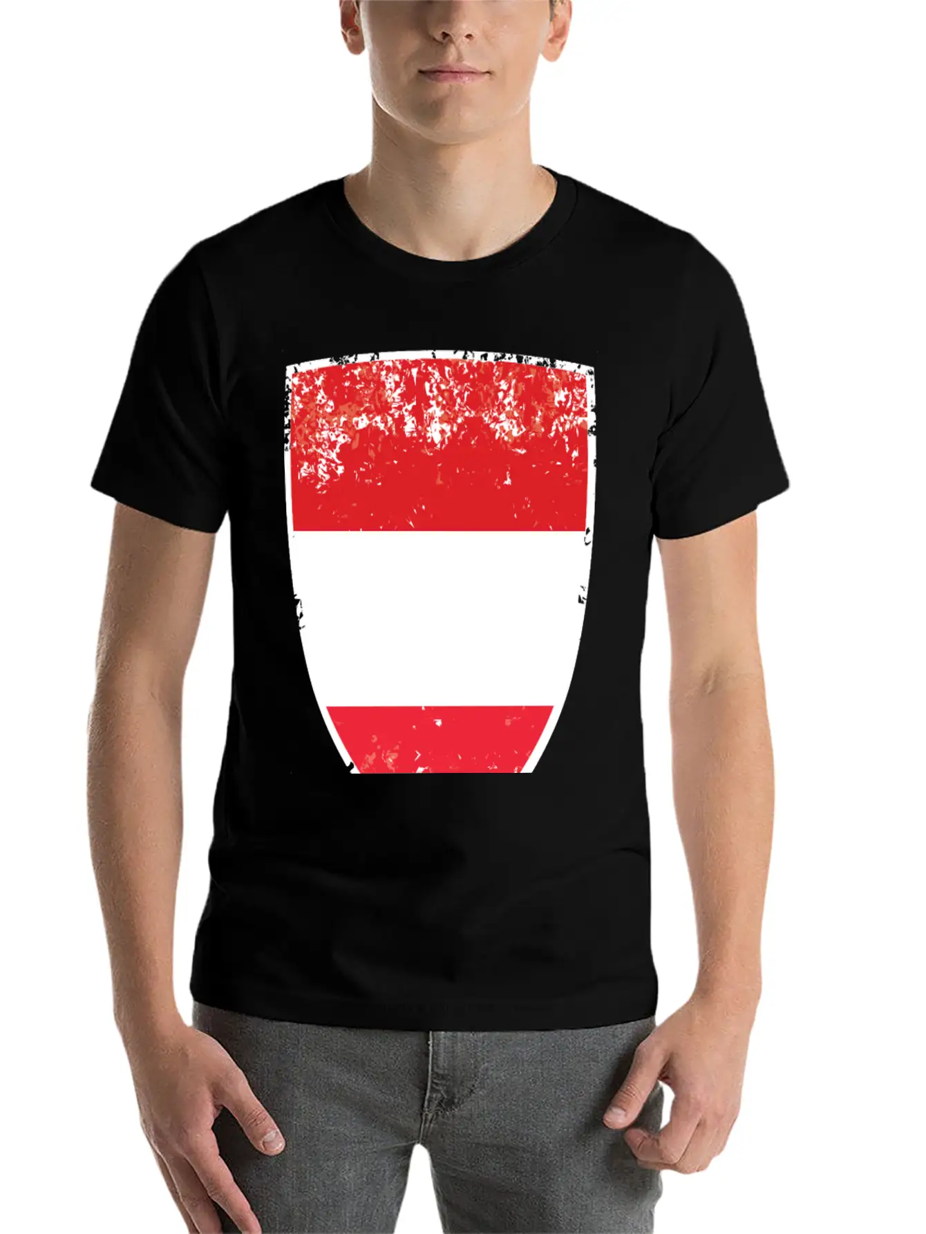 Flag Of Austria Basic Graphic T-Shirt – Daily Comfort In Soft Cotton