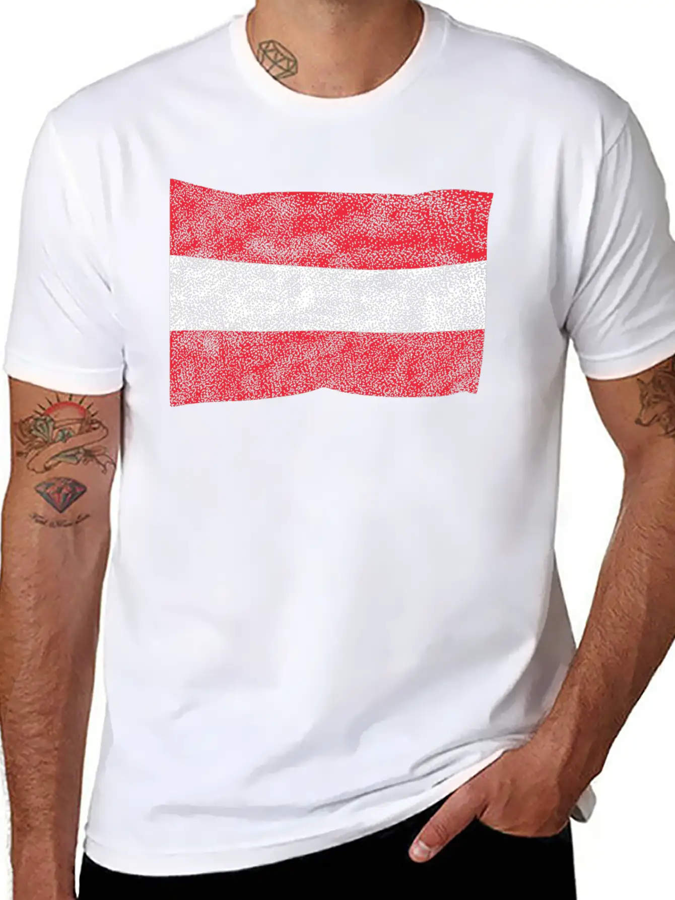 Flag Of Austria Essential Unisex Summer Tee – Soft Cotton Casual Fit