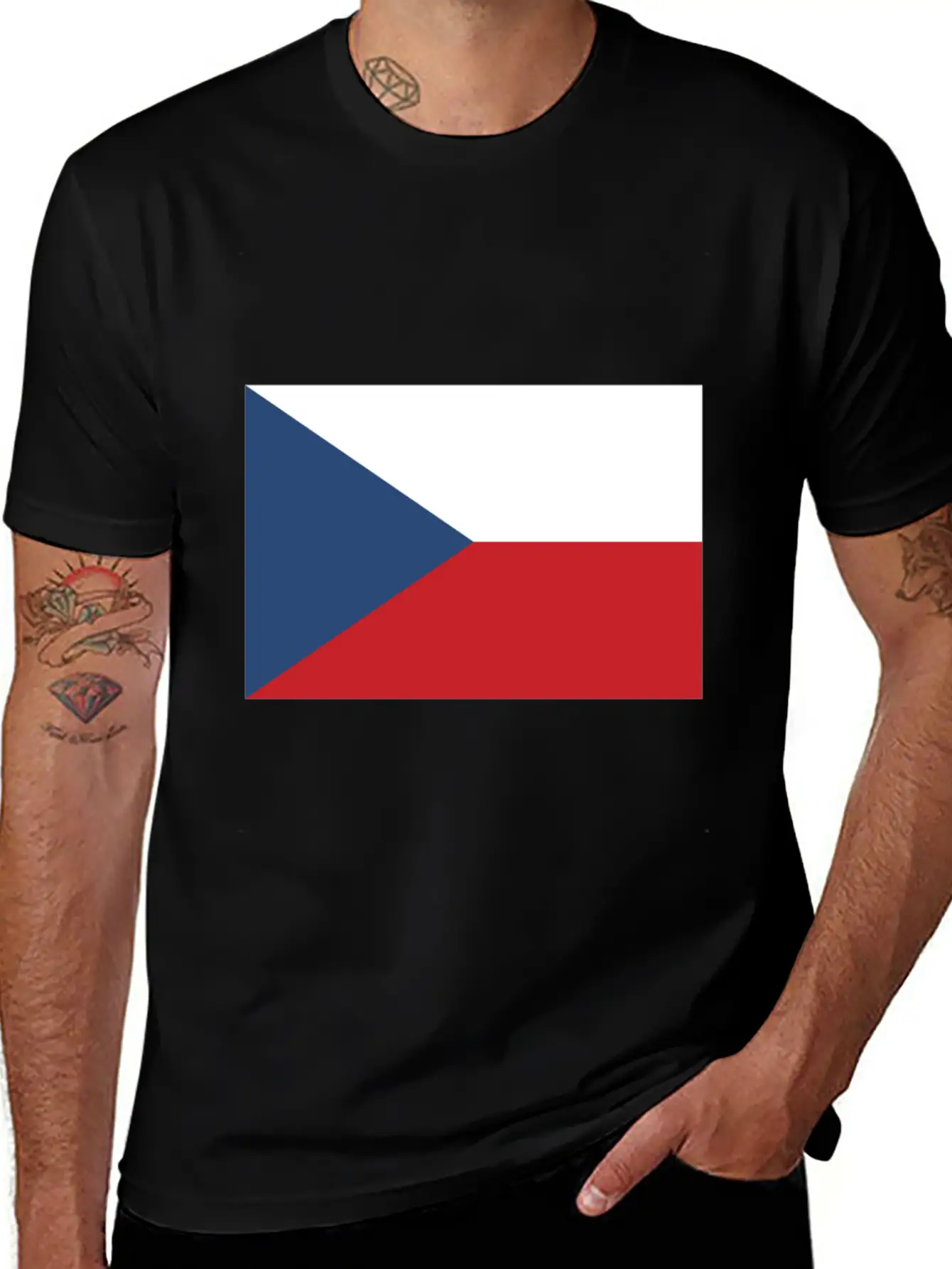 Flag Of Czechia, Flag Czechia, Czechia Flag Essential Unisex Summer Tee – Soft Cotton Casual Fit