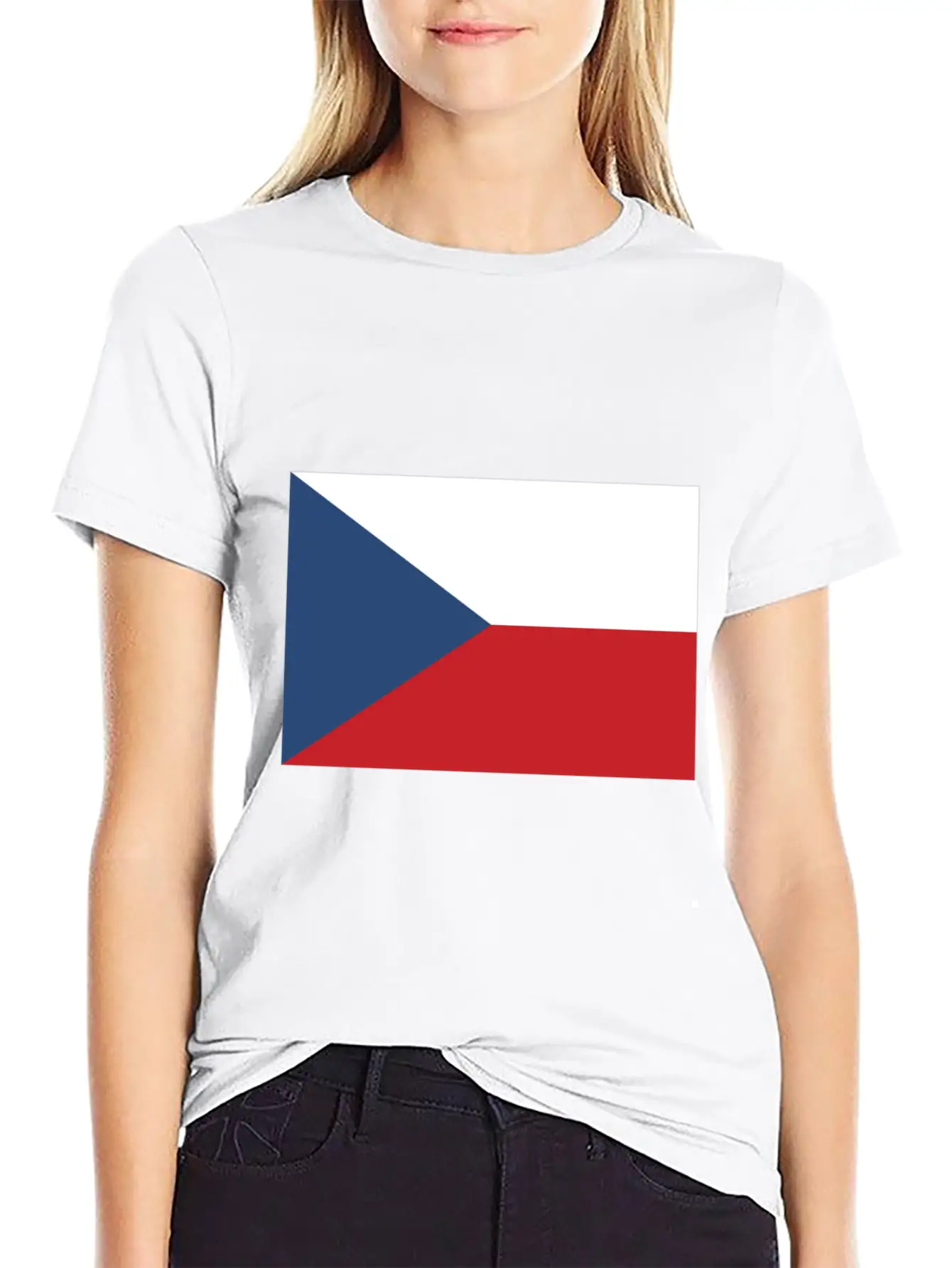 Flag Of Czechia, Flag Czechia, Czechia Flag Essential Unisex Summer Tee – Soft Cotton Casual Fit
