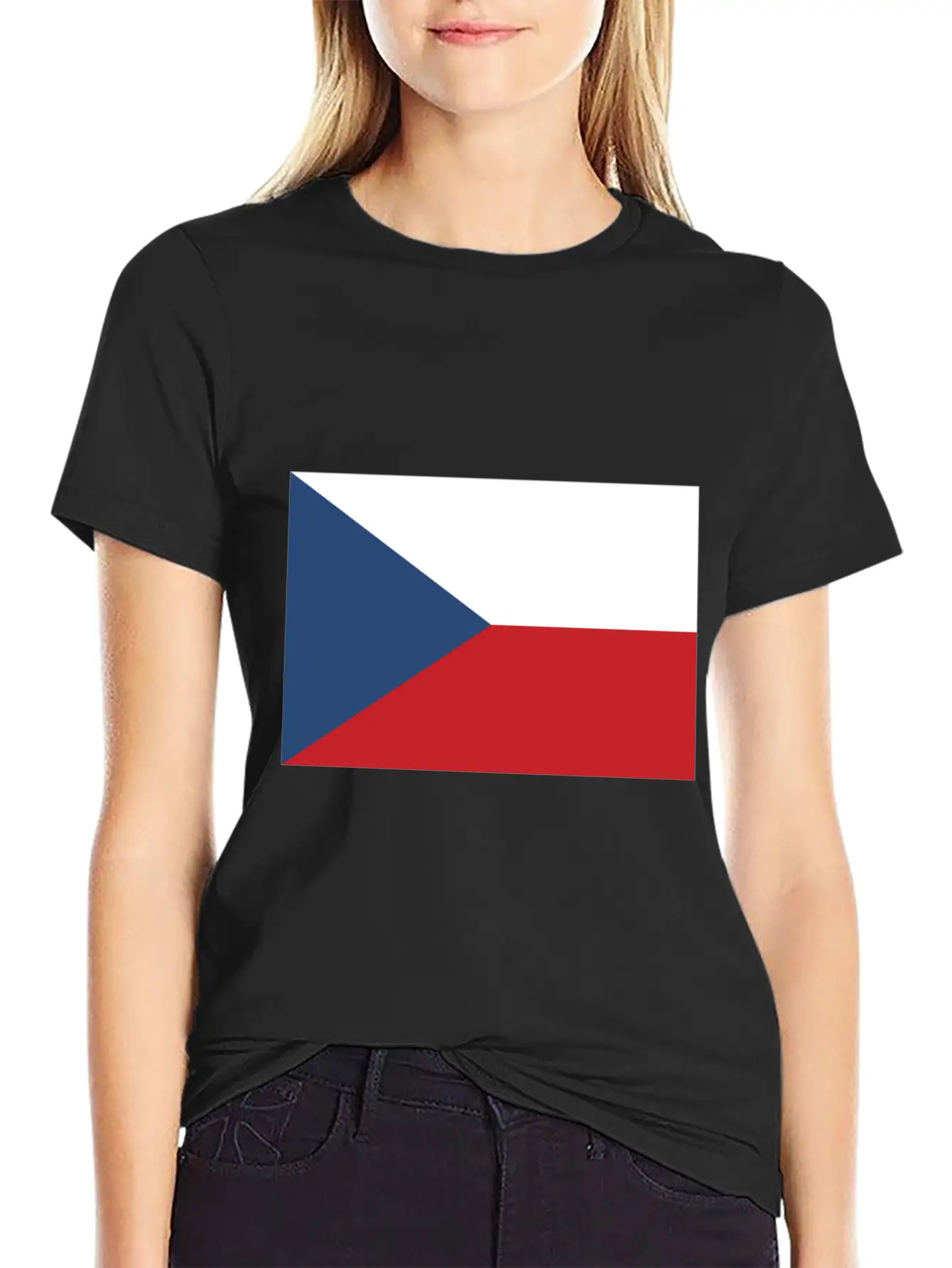 Flag Of Czechia, Flag Czechia, Czechia Flag Essential Unisex Summer Tee – Soft Cotton Casual Fit