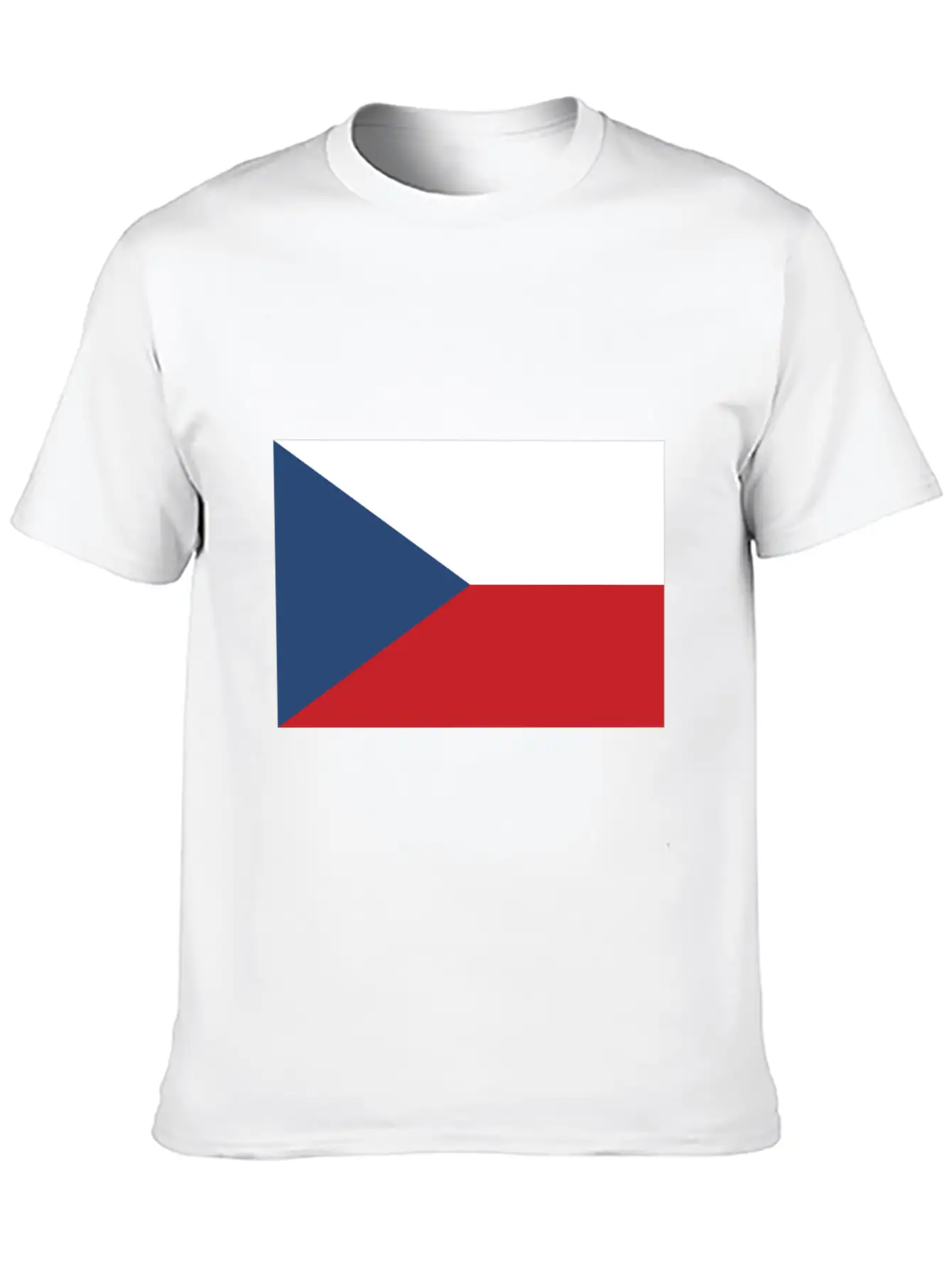 Flag Of Czechia, Flag Czechia, Czechia Flag Essential Unisex Summer Tee – Soft Cotton Casual Fit