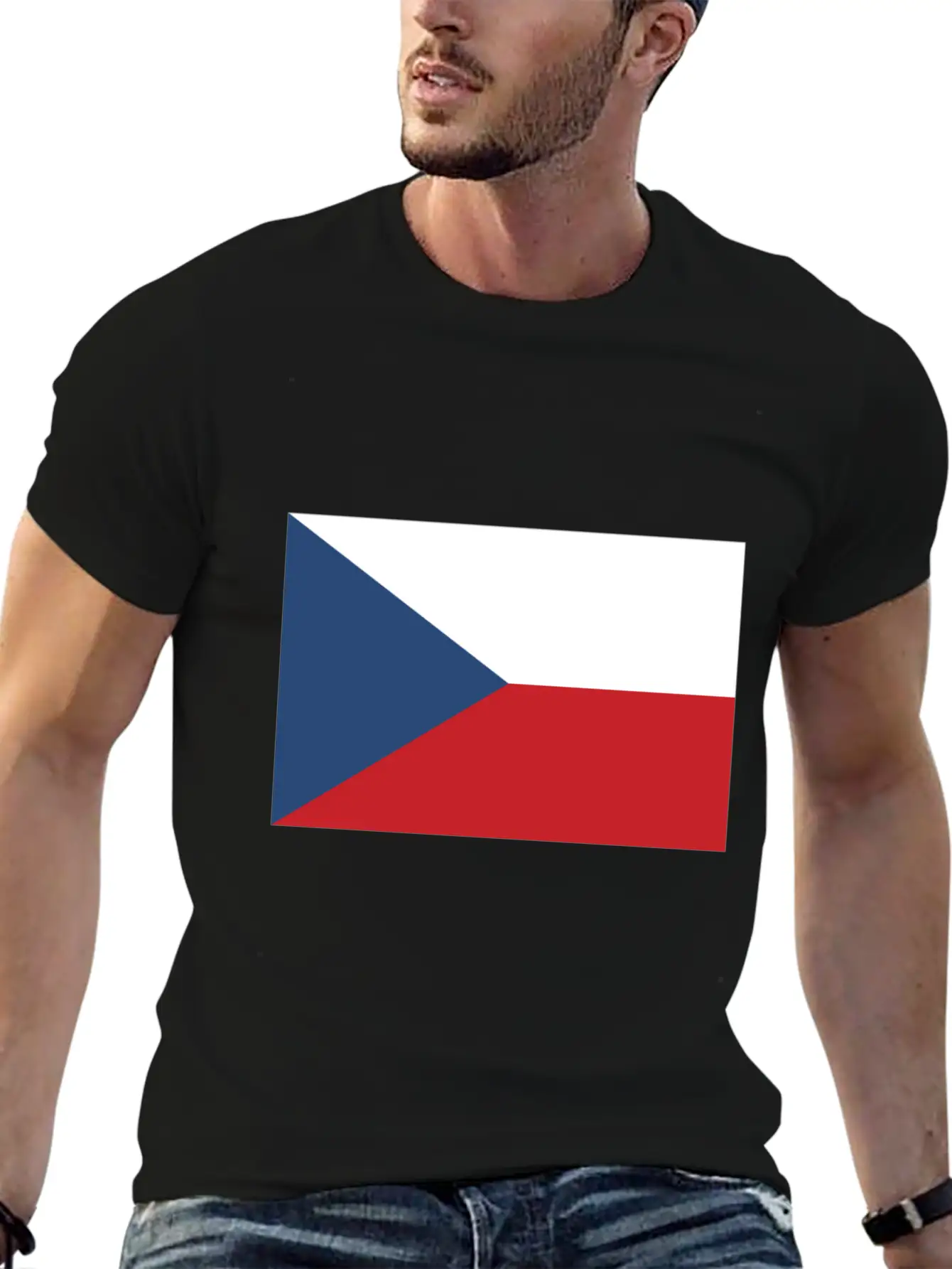 Flag Of Czechia, Flag Czechia, Czechia Flag Essential Unisex Summer Tee – Soft Cotton Casual Fit
