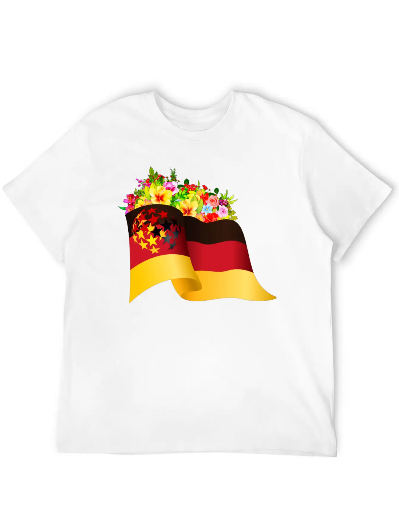 Flag Of Germany Unisex Short Sleeve Soft Cotton T-Shirt – Casual Everyday Wear