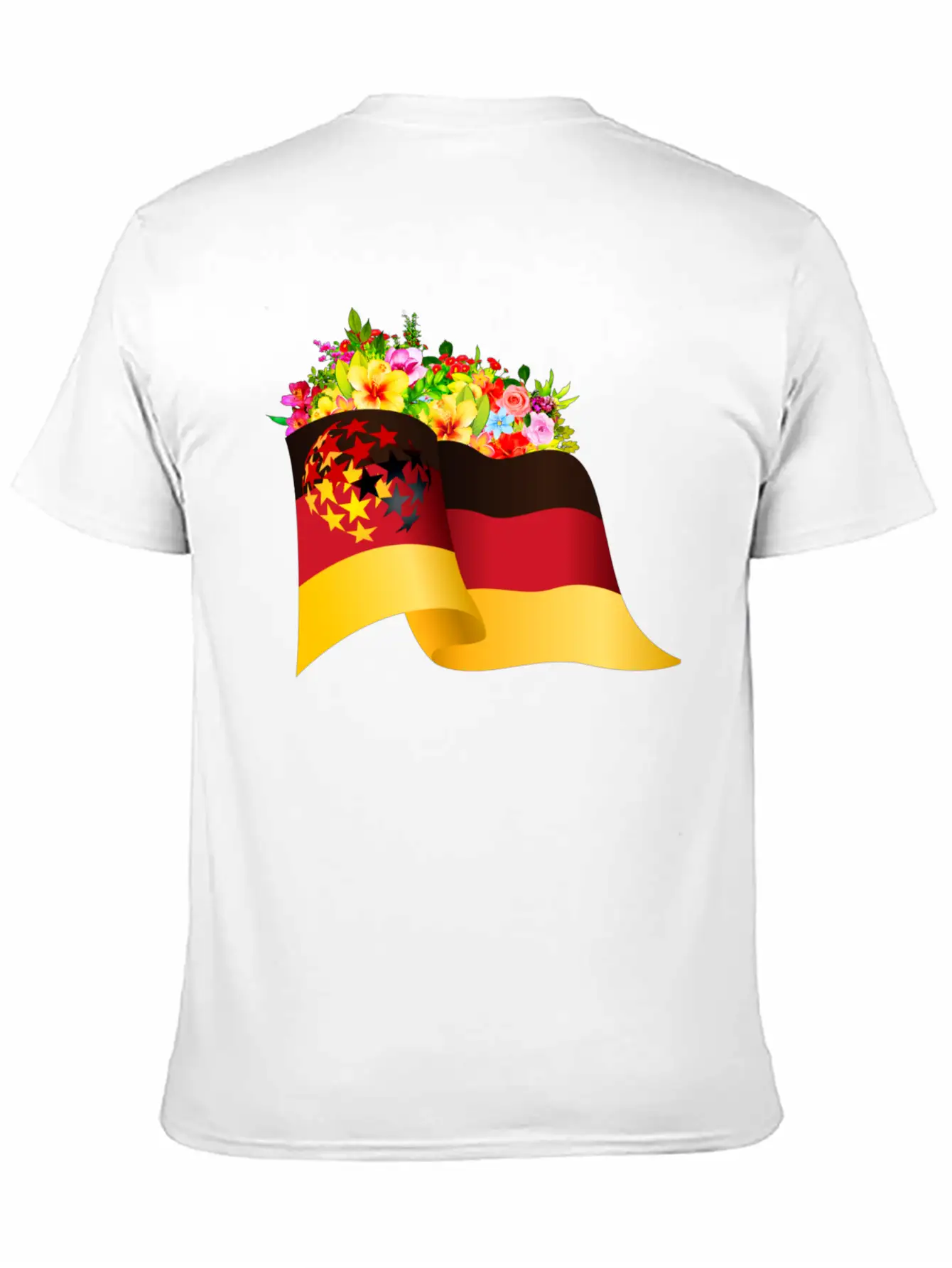 Flag Of Germany Unisex Short Sleeve Soft Cotton T-Shirt – Casual Everyday Wear