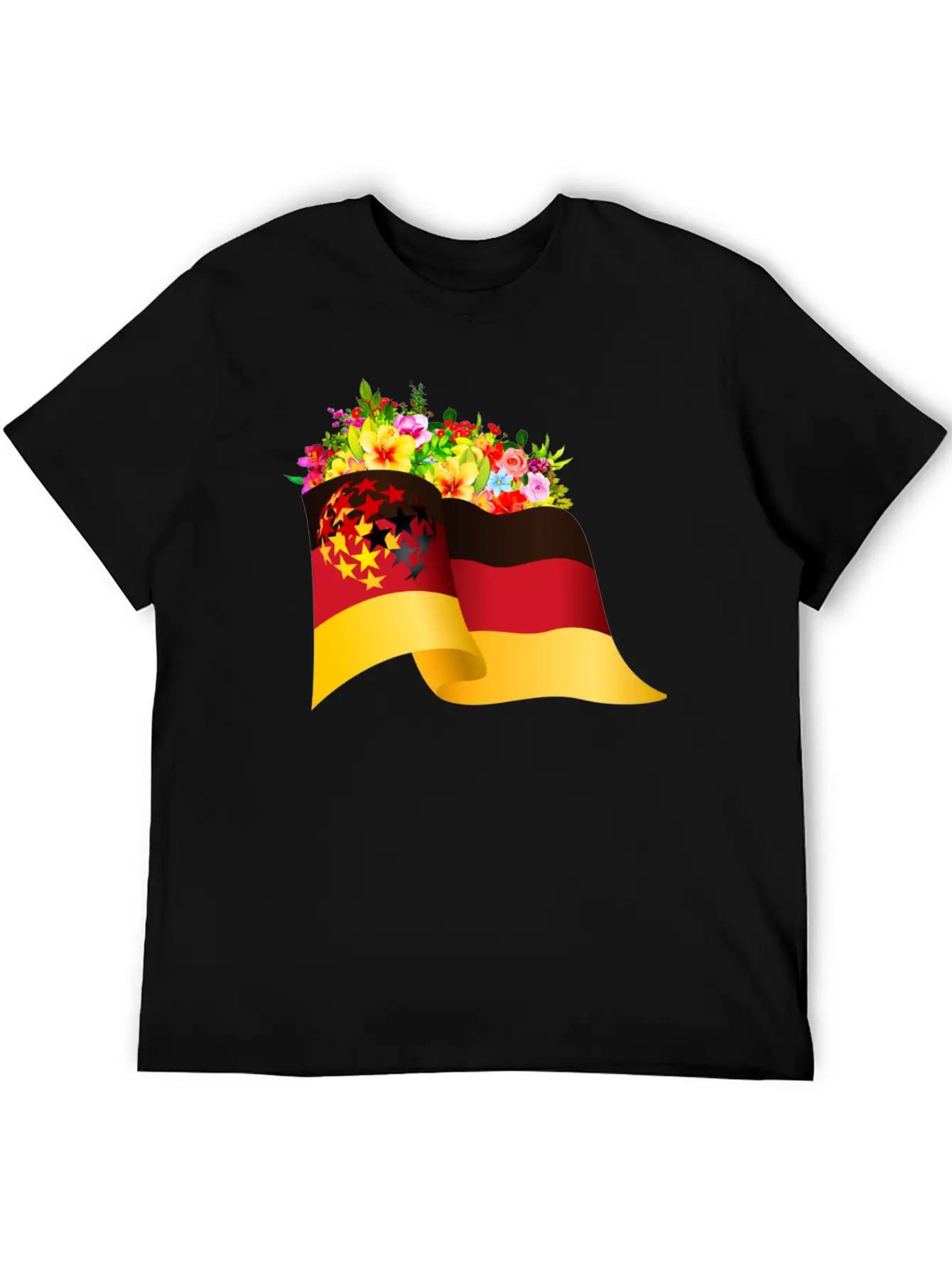 Flag Of Germany Unisex Short Sleeve Soft Cotton T-Shirt – Casual Everyday Wear