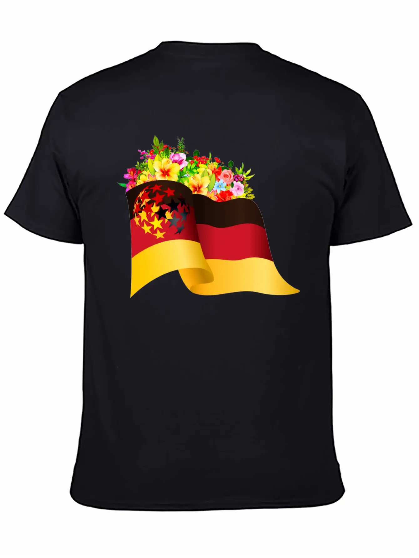 Flag Of Germany Unisex Short Sleeve Soft Cotton T-Shirt – Casual Everyday Wear