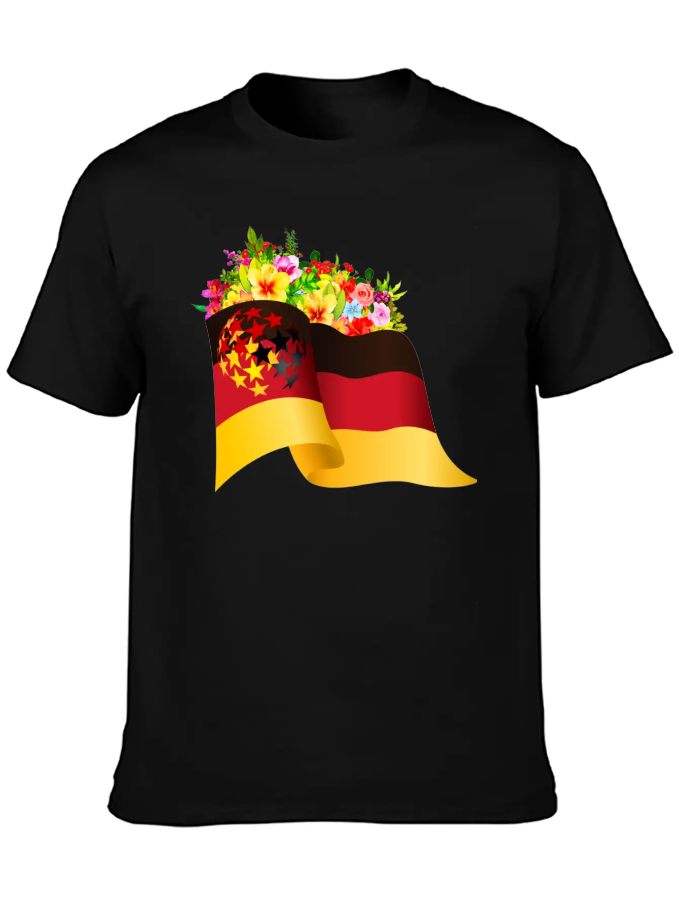 Flag Of Germany Unisex Short Sleeve Soft Cotton T-Shirt – Casual Everyday Wear