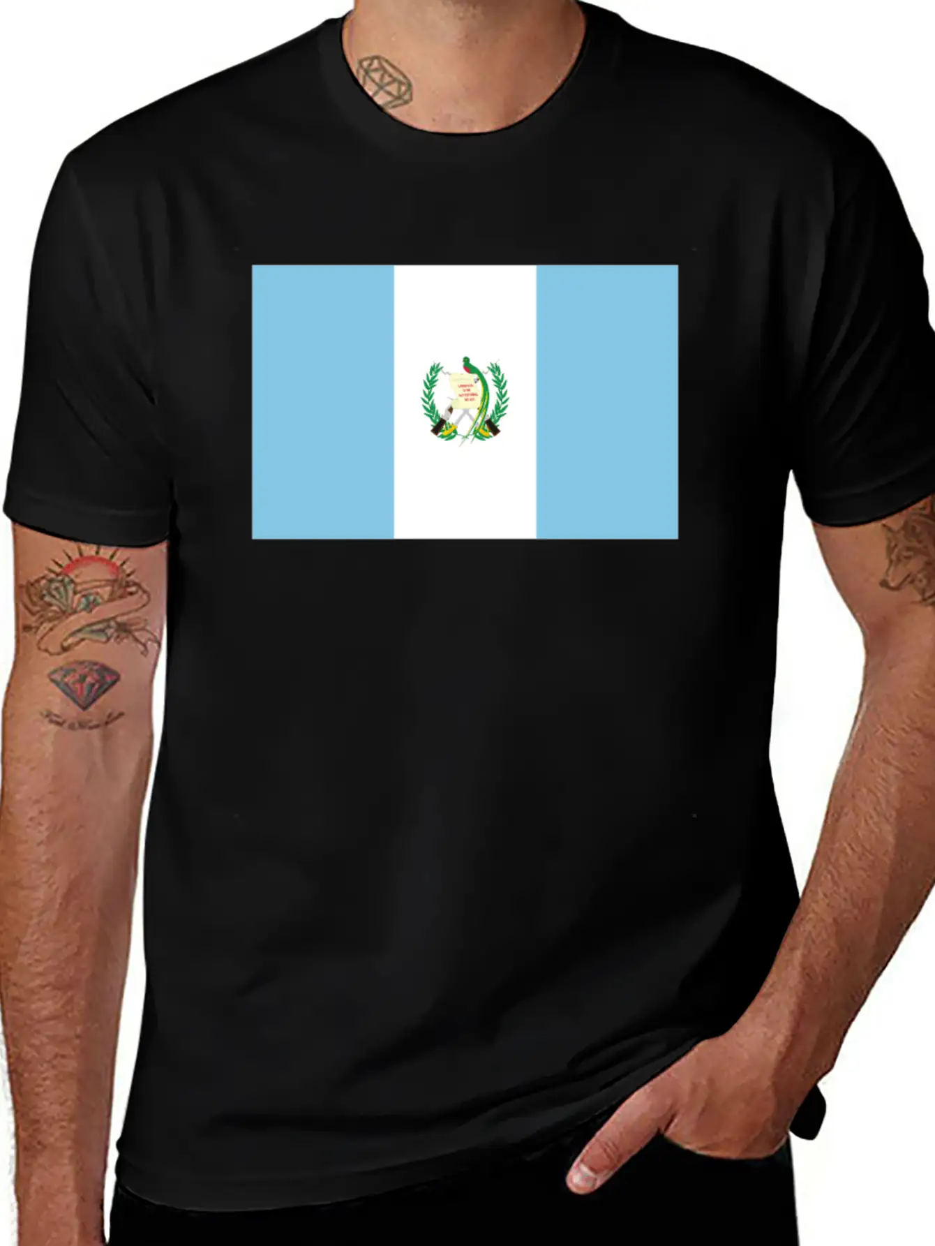 Flag Of Guatemala Cool Guatemalan Flag Comfortable Minimalist Graphic Tee – Summer Style Essential