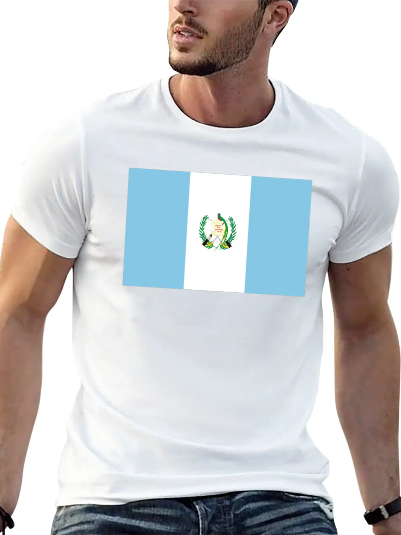 Flag Of Guatemala Cool Guatemalan Flag Comfortable Minimalist Graphic Tee – Summer Style Essential