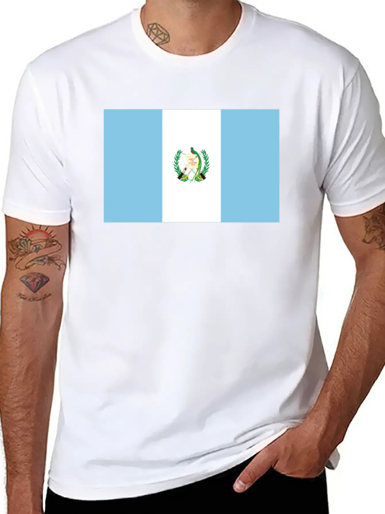 Flag Of Guatemala Cool Guatemalan Flag Comfortable Minimalist Graphic Tee – Summer Style Essential