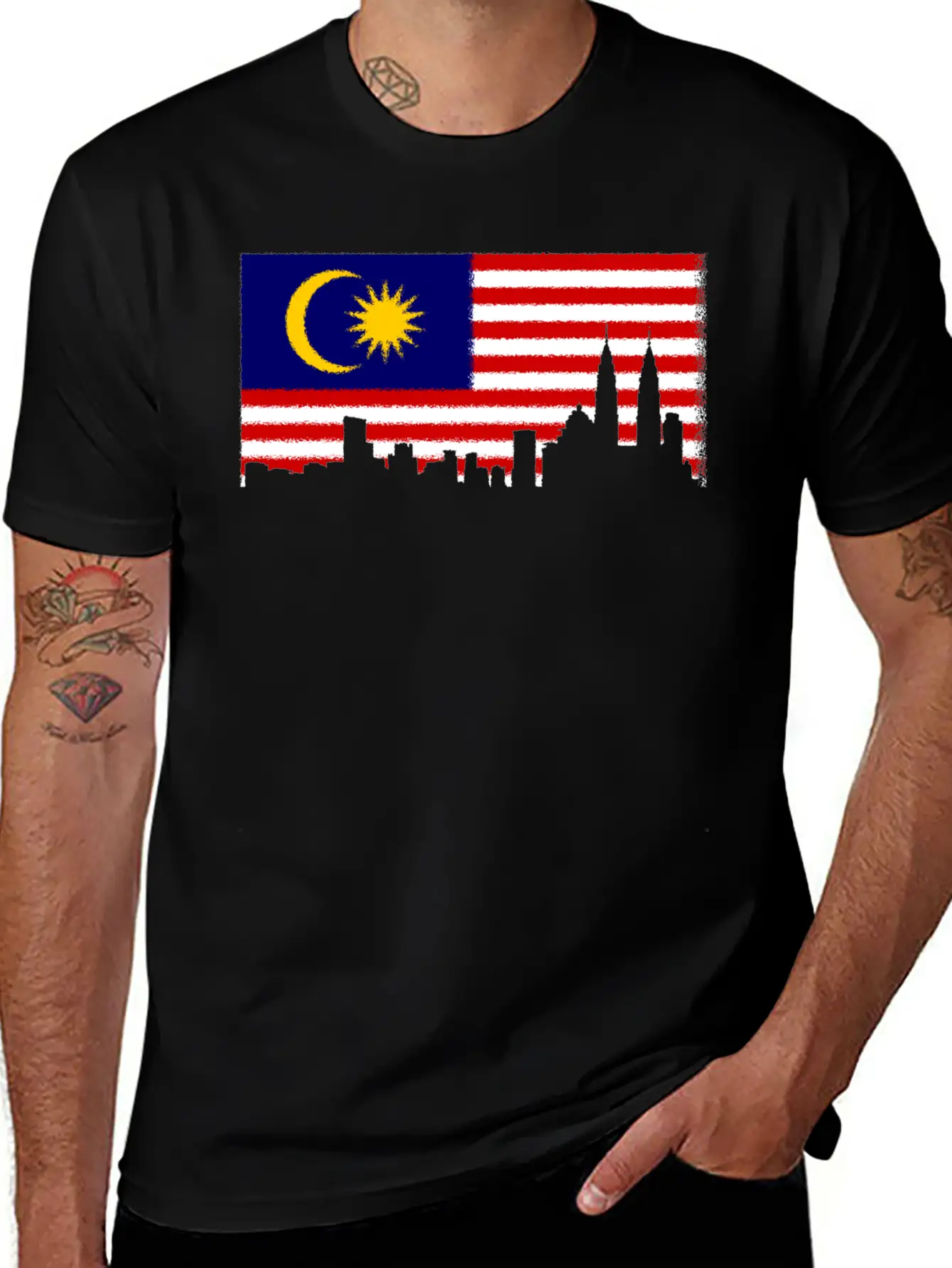 Flag Of Malaysia Comfortable Minimalist Graphic Tee – Summer Style Essential