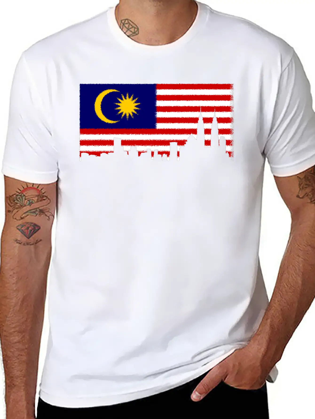 Flag Of Malaysia Comfortable Minimalist Graphic Tee – Summer Style Essential