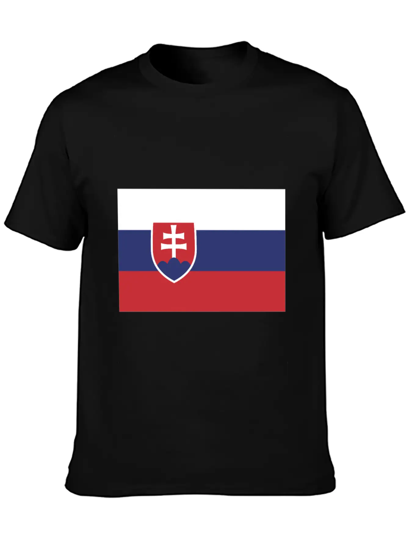 Flag Of Slovakia, Slovakias Flag, Slovakia Flag Essential Unisex Summer Tee – Soft Cotton Casual Fit