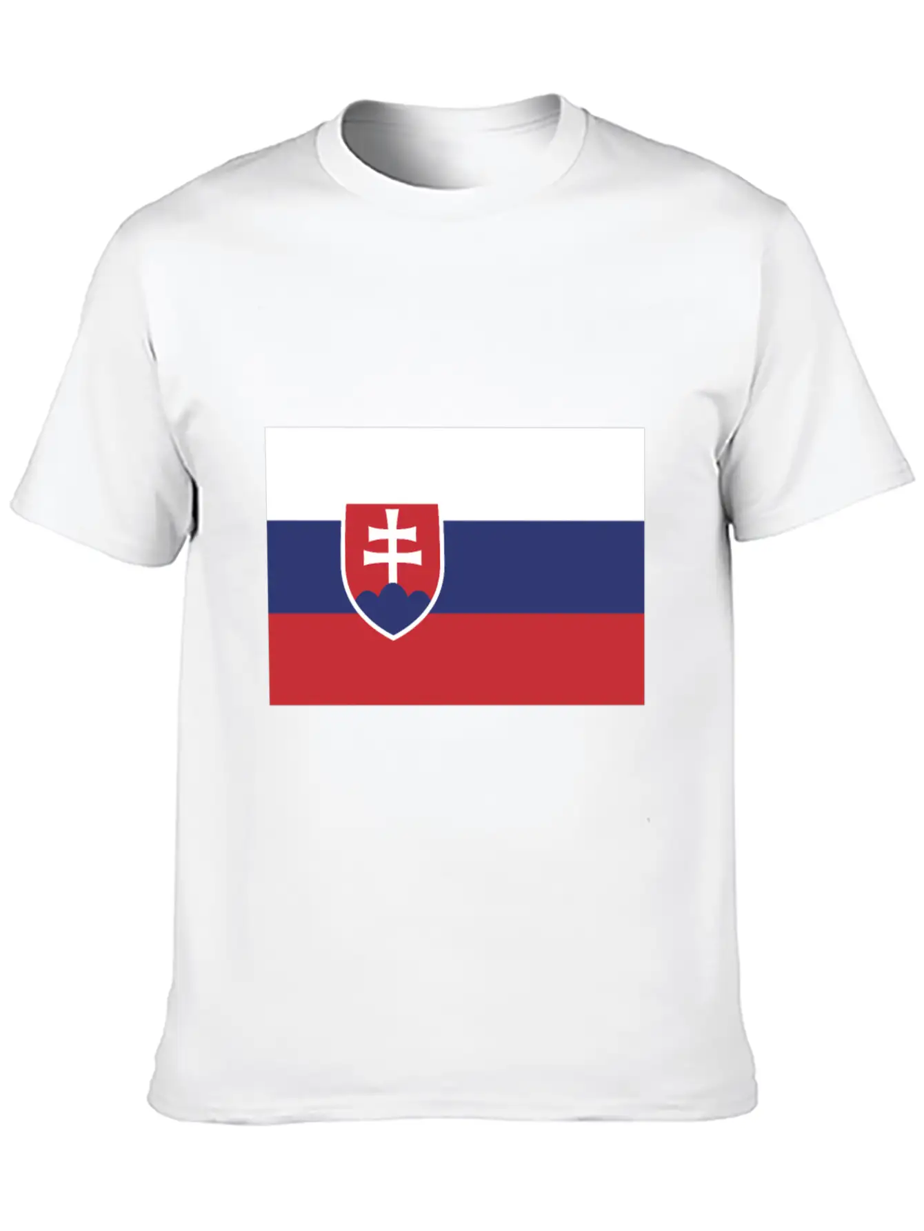 Flag Of Slovakia, Slovakias Flag, Slovakia Flag Essential Unisex Summer Tee – Soft Cotton Casual Fit