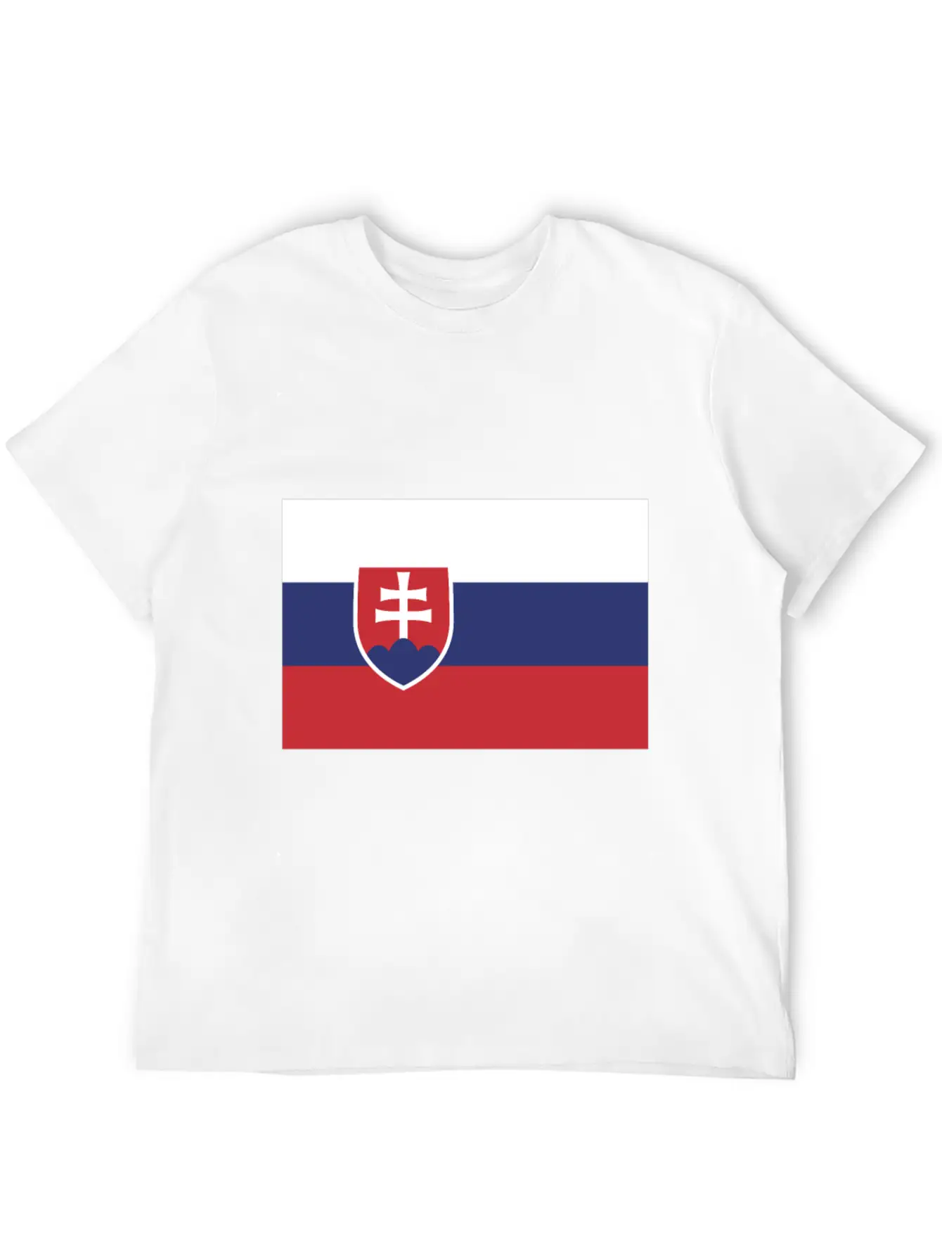 Flag Of Slovakia, Slovakias Flag, Slovakia Flag Essential Unisex Summer Tee – Soft Cotton Casual Fit