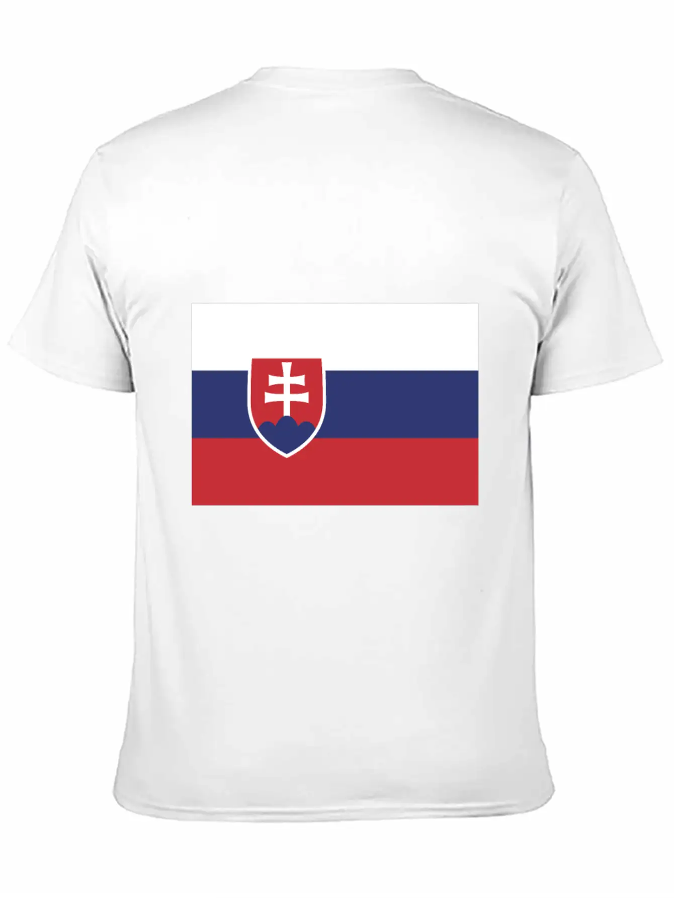 Flag Of Slovakia, Slovakias Flag, Slovakia Flag Essential Unisex Summer Tee – Soft Cotton Casual Fit
