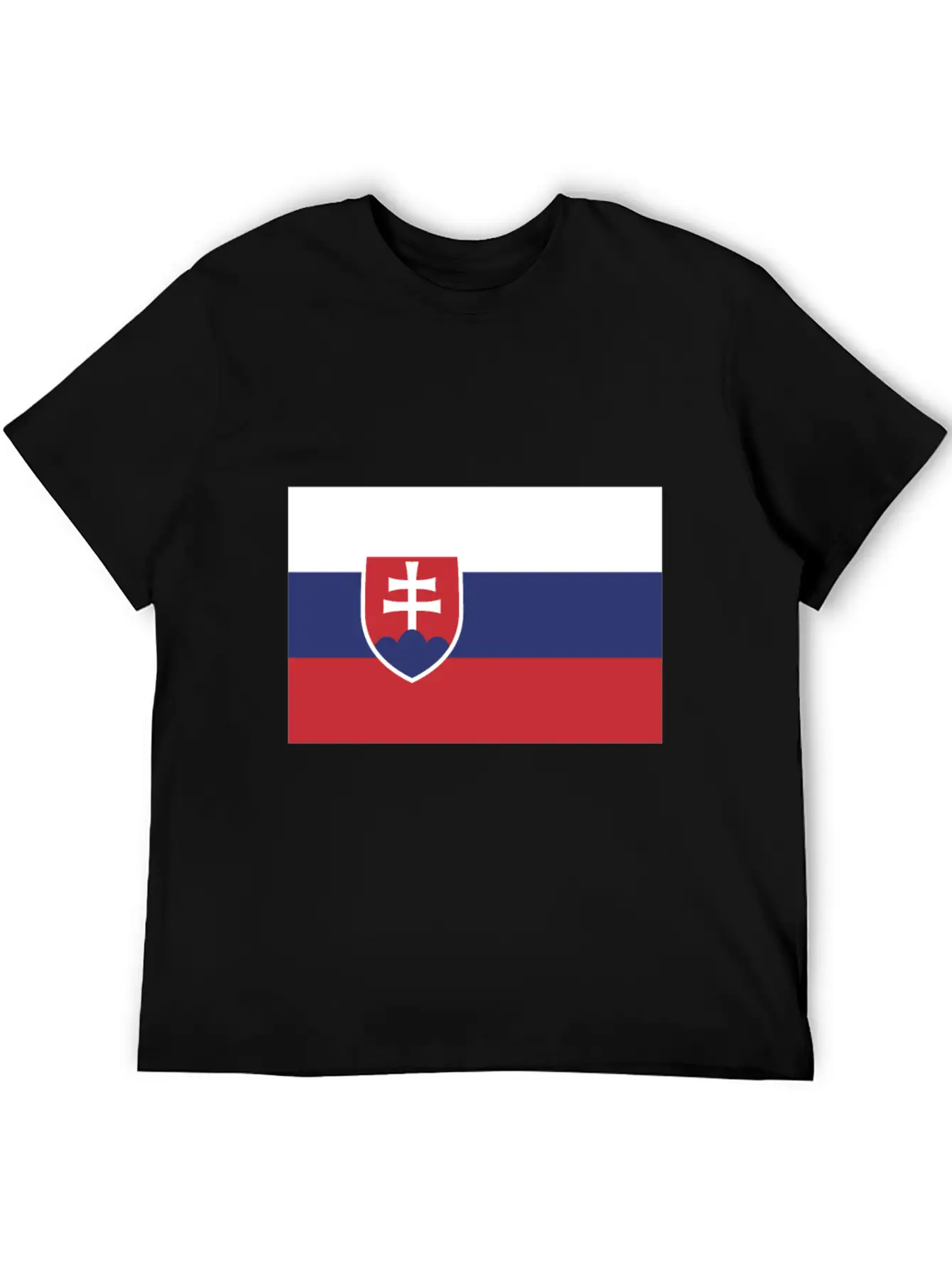 Flag Of Slovakia, Slovakias Flag, Slovakia Flag Essential Unisex Summer Tee – Soft Cotton Casual Fit