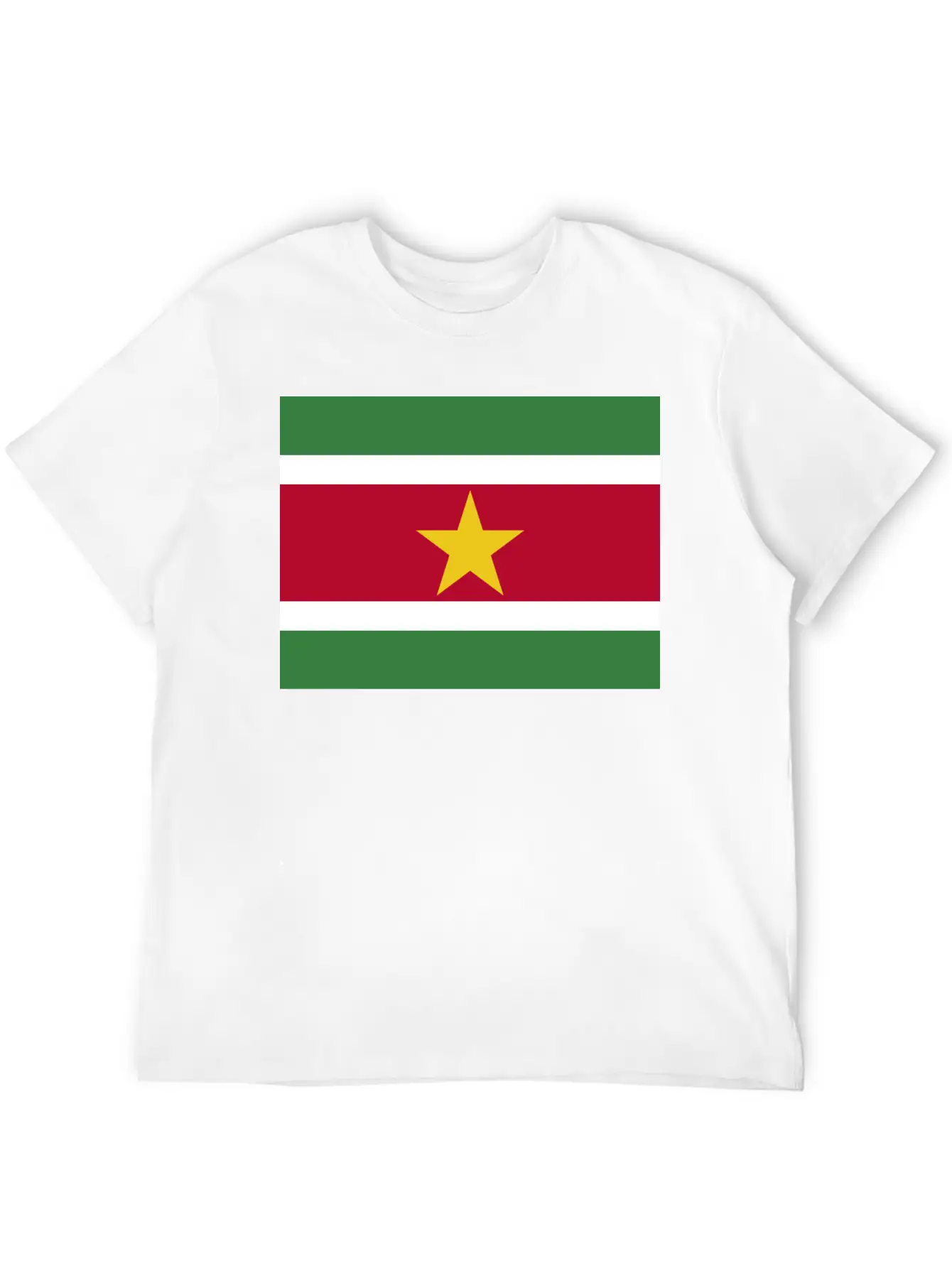 Flag Of Suriname (sr) Basic Graphic T-Shirt – Daily Comfort In Soft Cotton