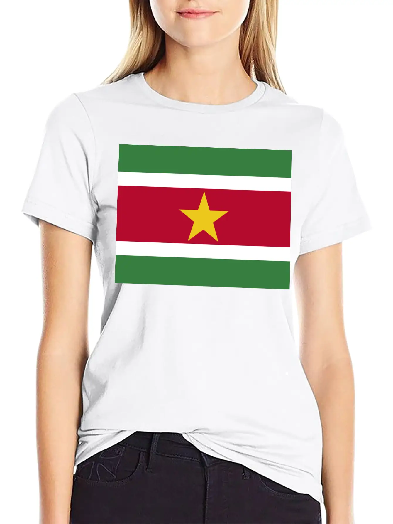 Flag Of Suriname (sr) Basic Graphic T-Shirt – Daily Comfort In Soft Cotton