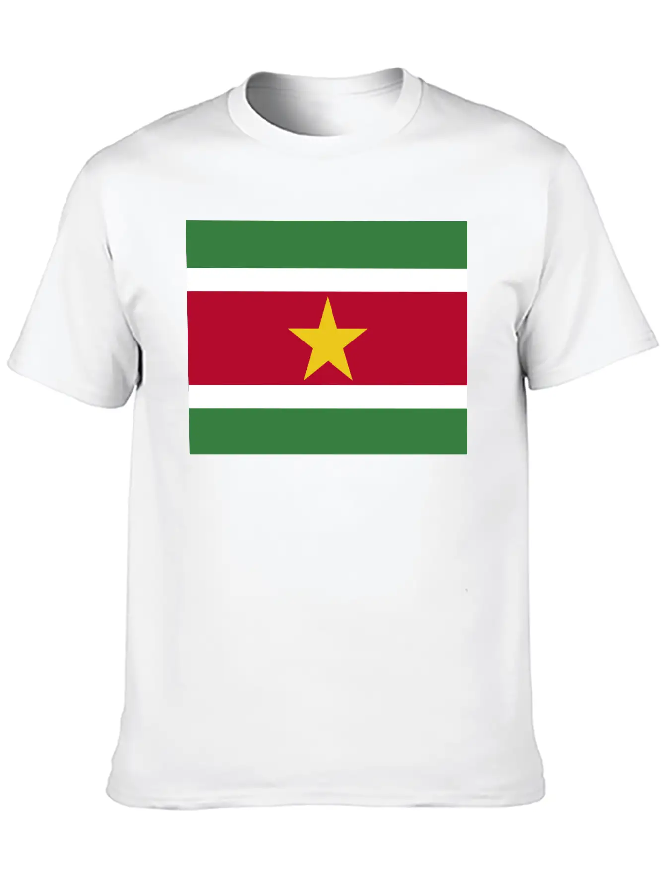 Flag Of Suriname (sr) Basic Graphic T-Shirt – Daily Comfort In Soft Cotton