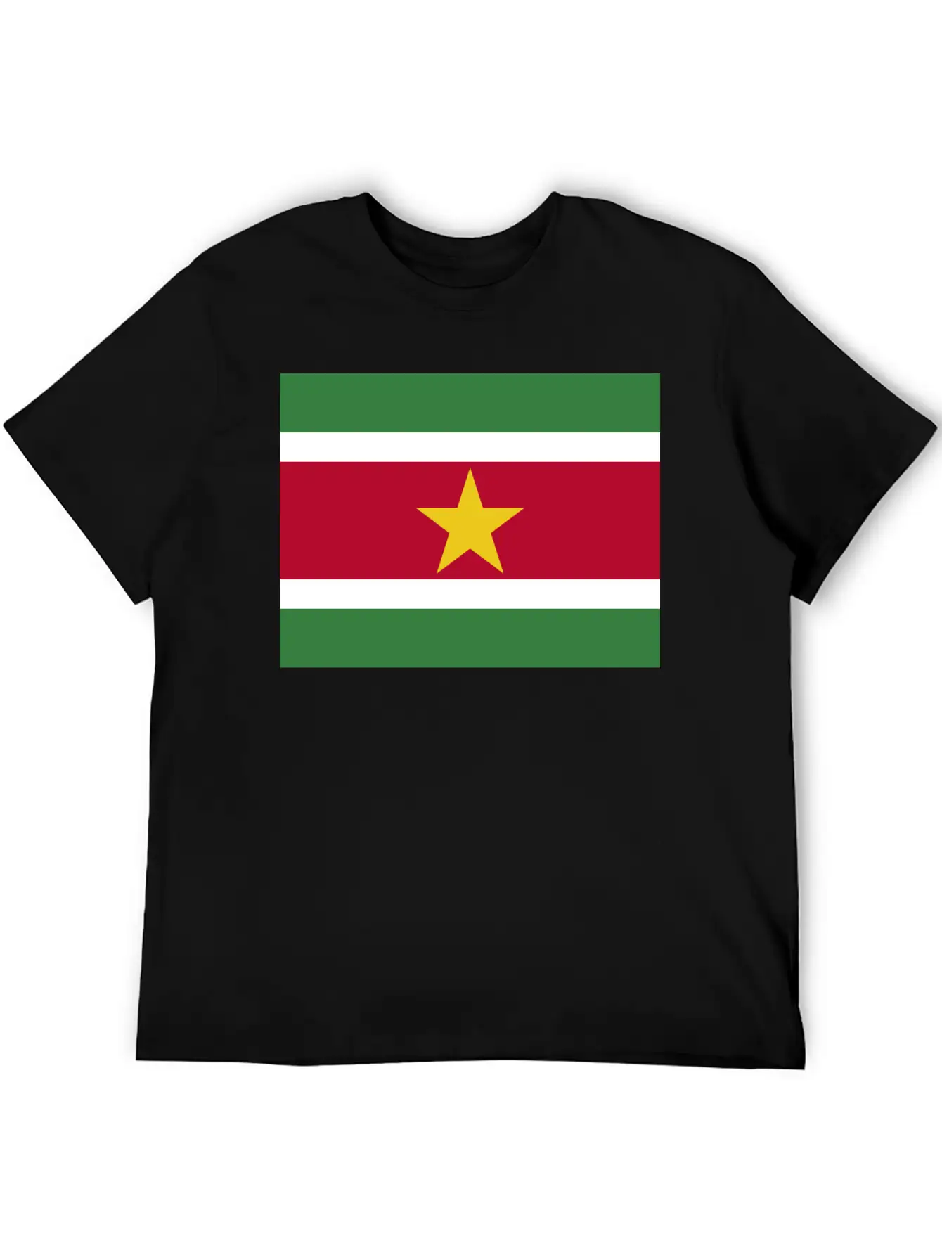 Flag Of Suriname (sr) Basic Graphic T-Shirt – Daily Comfort In Soft Cotton