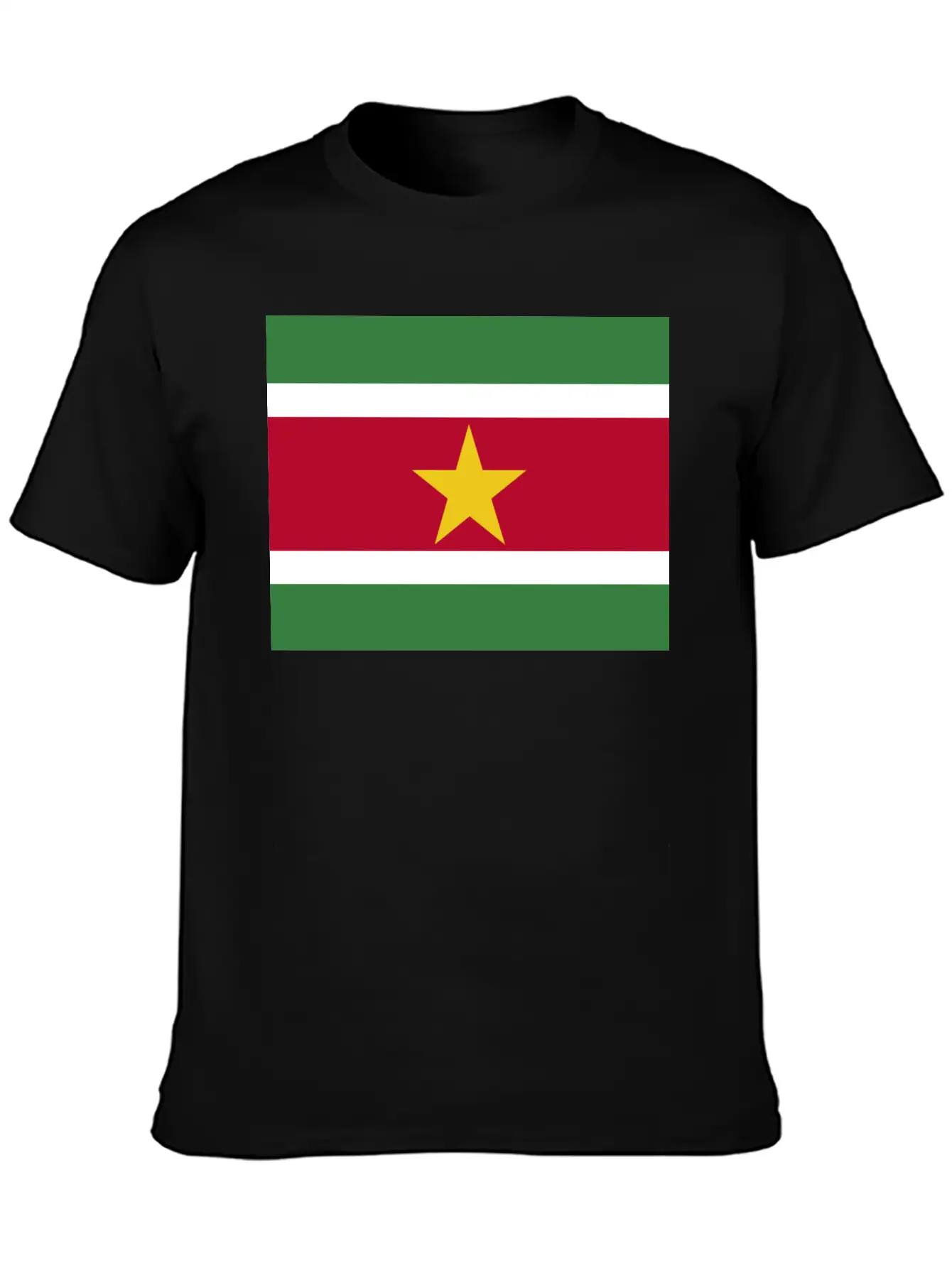 Flag Of Suriname (sr) Basic Graphic T-Shirt – Daily Comfort In Soft Cotton