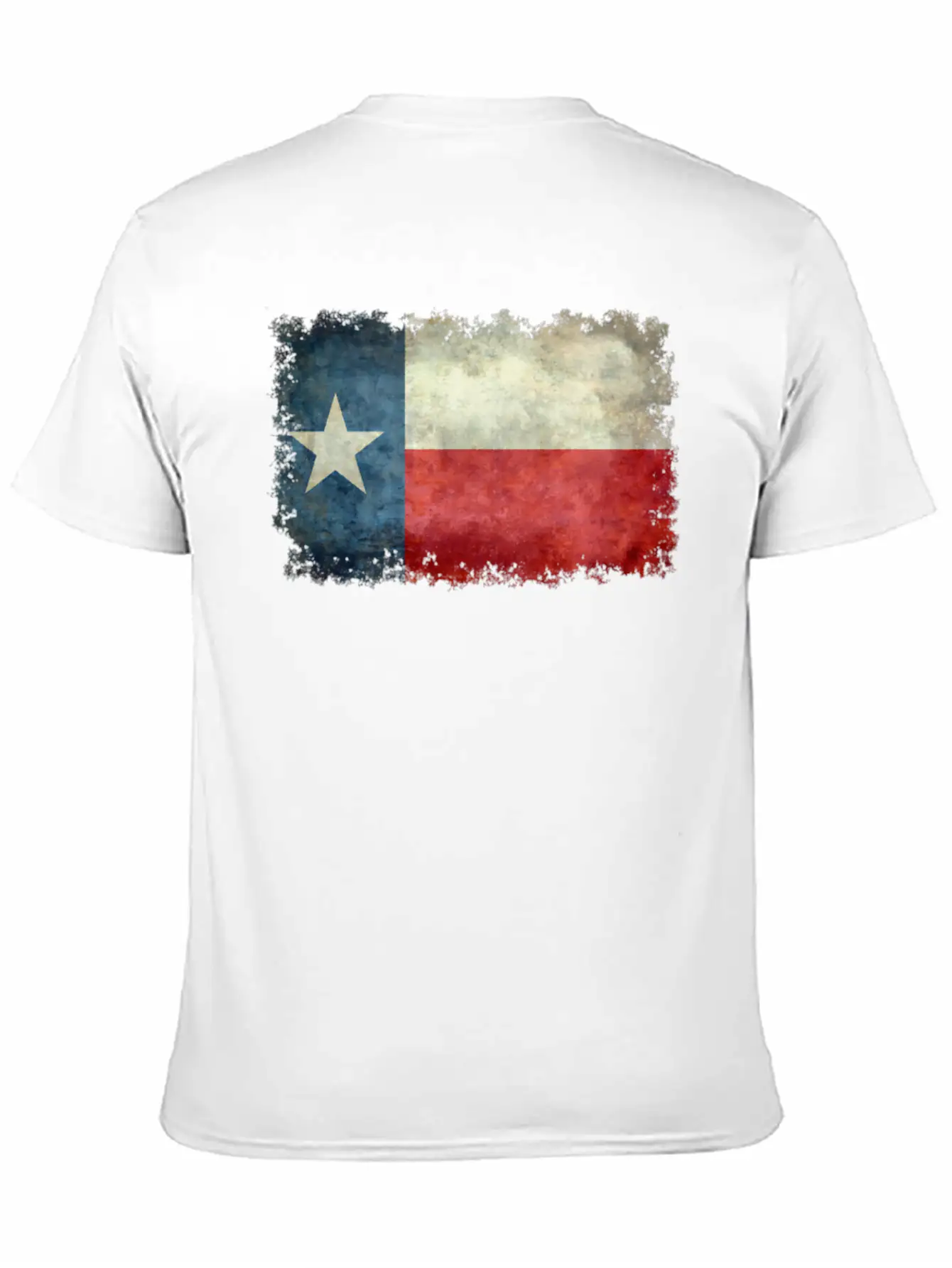 Flag Of Texas In Vintage Stylish Everyday T-Shirt – Unisex Basic Cotton Tee