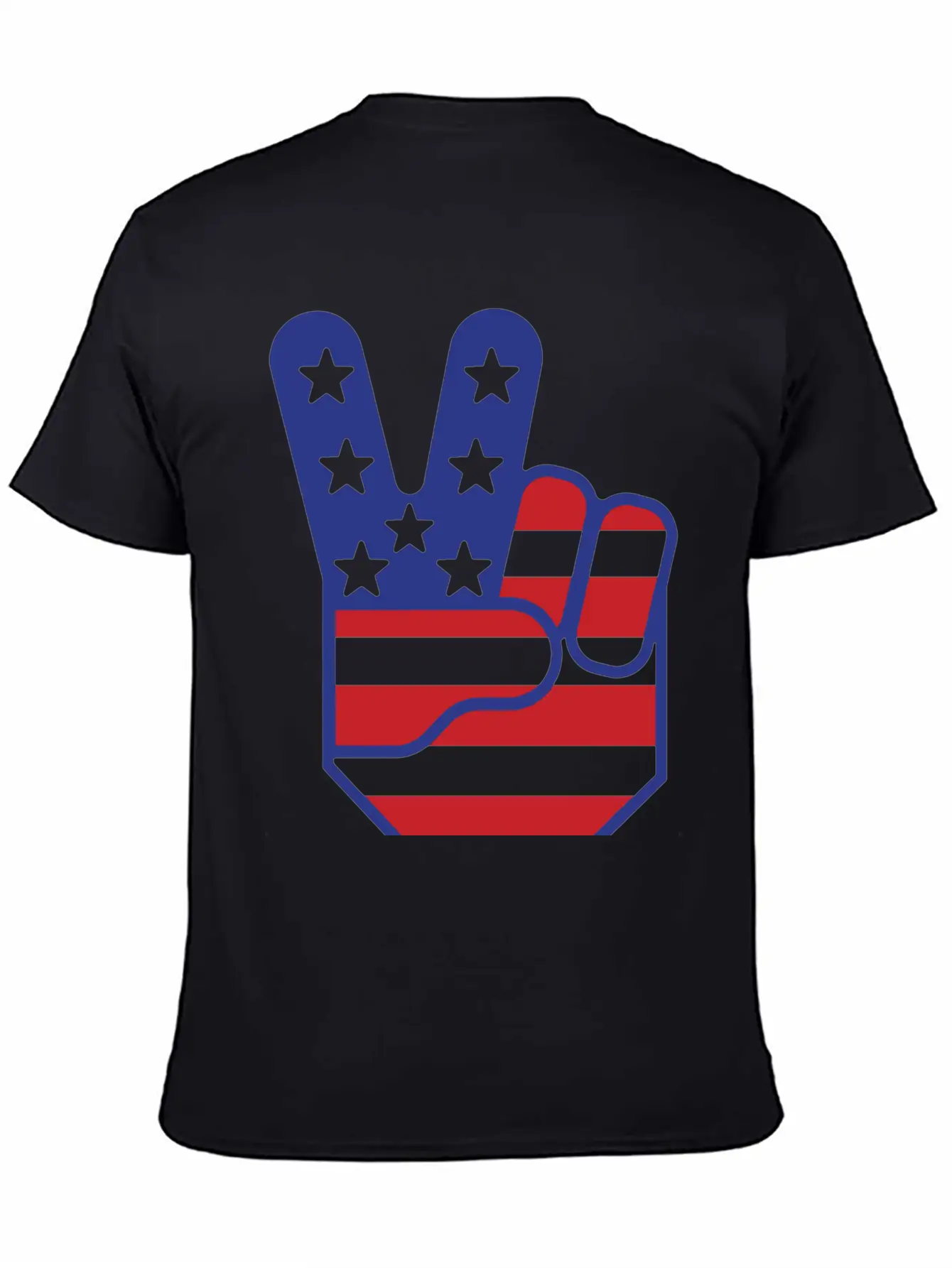 Flag Peace Sign Stylish Everyday T-Shirt – Unisex Basic Cotton Tee
