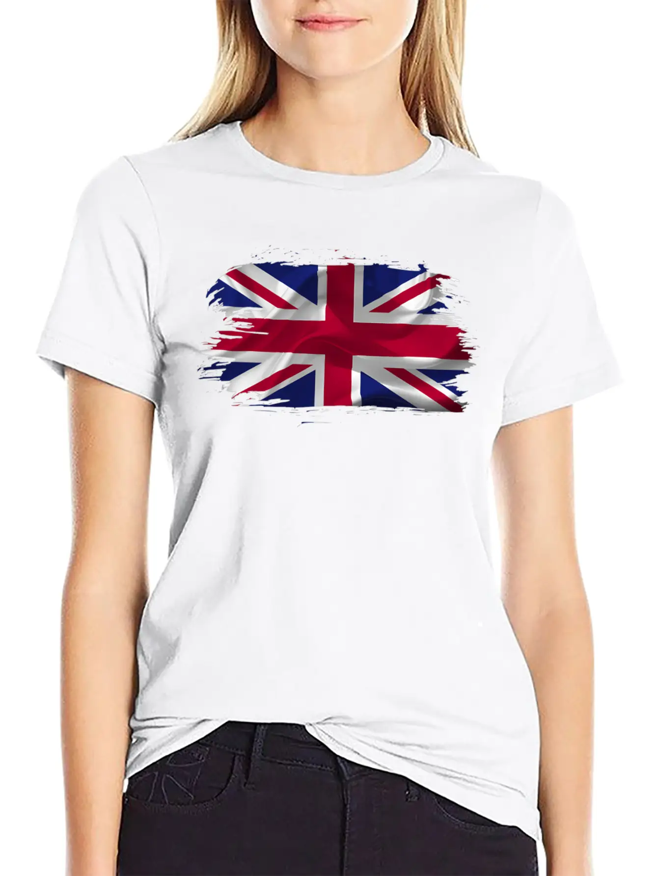 Flag United Kingdom Country Stylish Everyday T-Shirt – Unisex Basic Cotton Tee