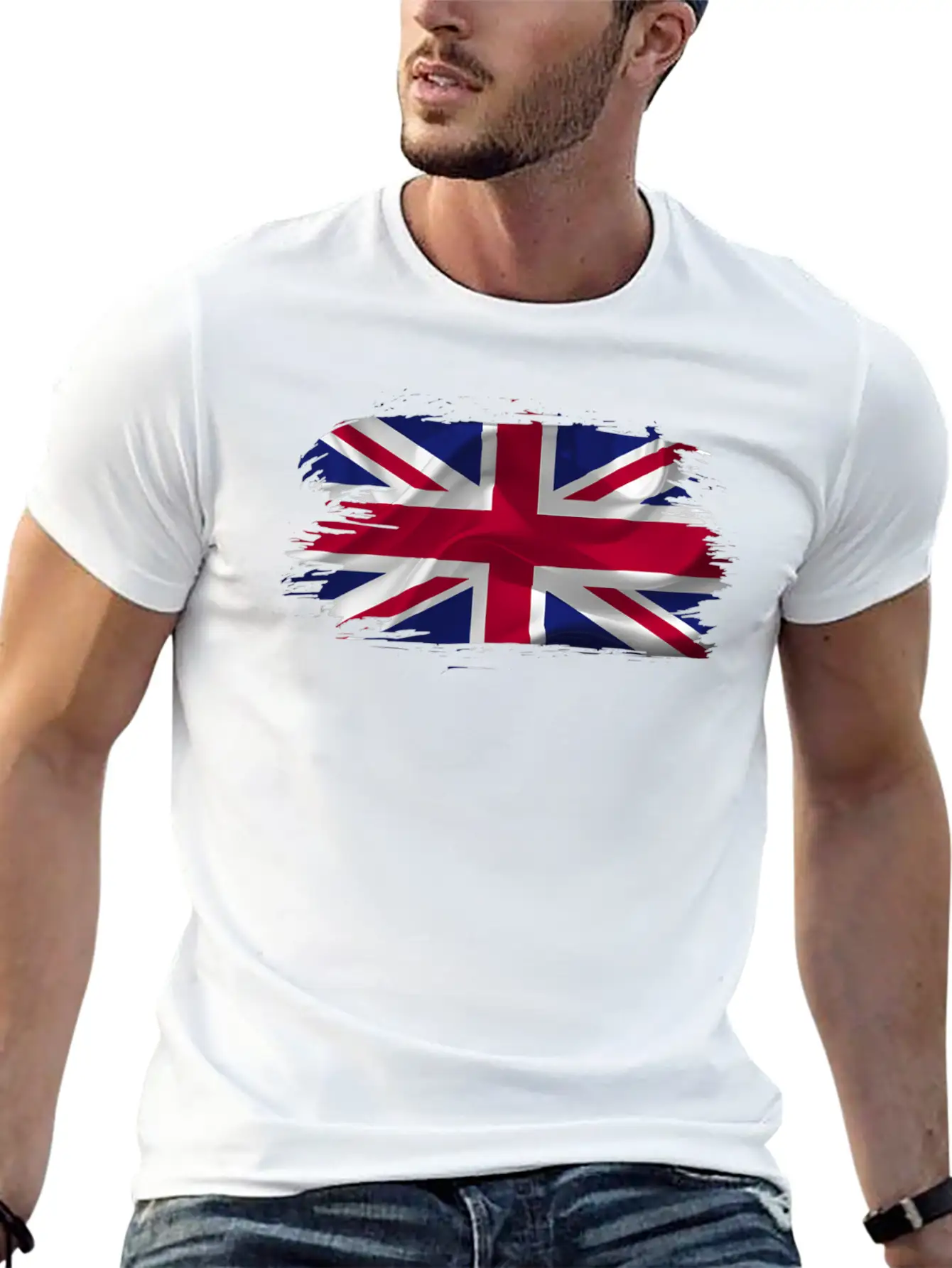 Flag United Kingdom Country Stylish Everyday T-Shirt – Unisex Basic Cotton Tee