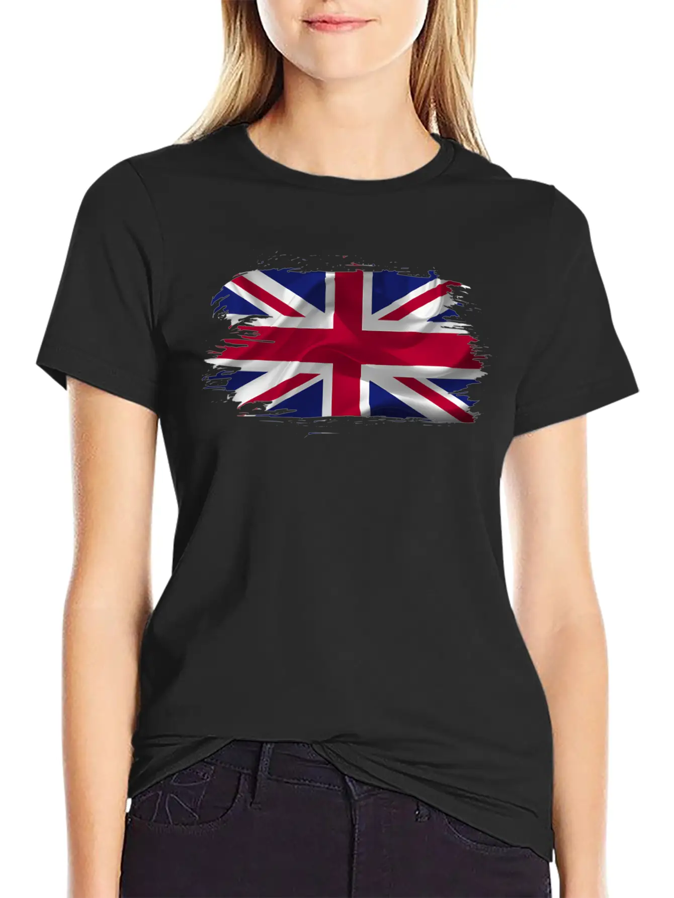 Flag United Kingdom Country Stylish Everyday T-Shirt – Unisex Basic Cotton Tee