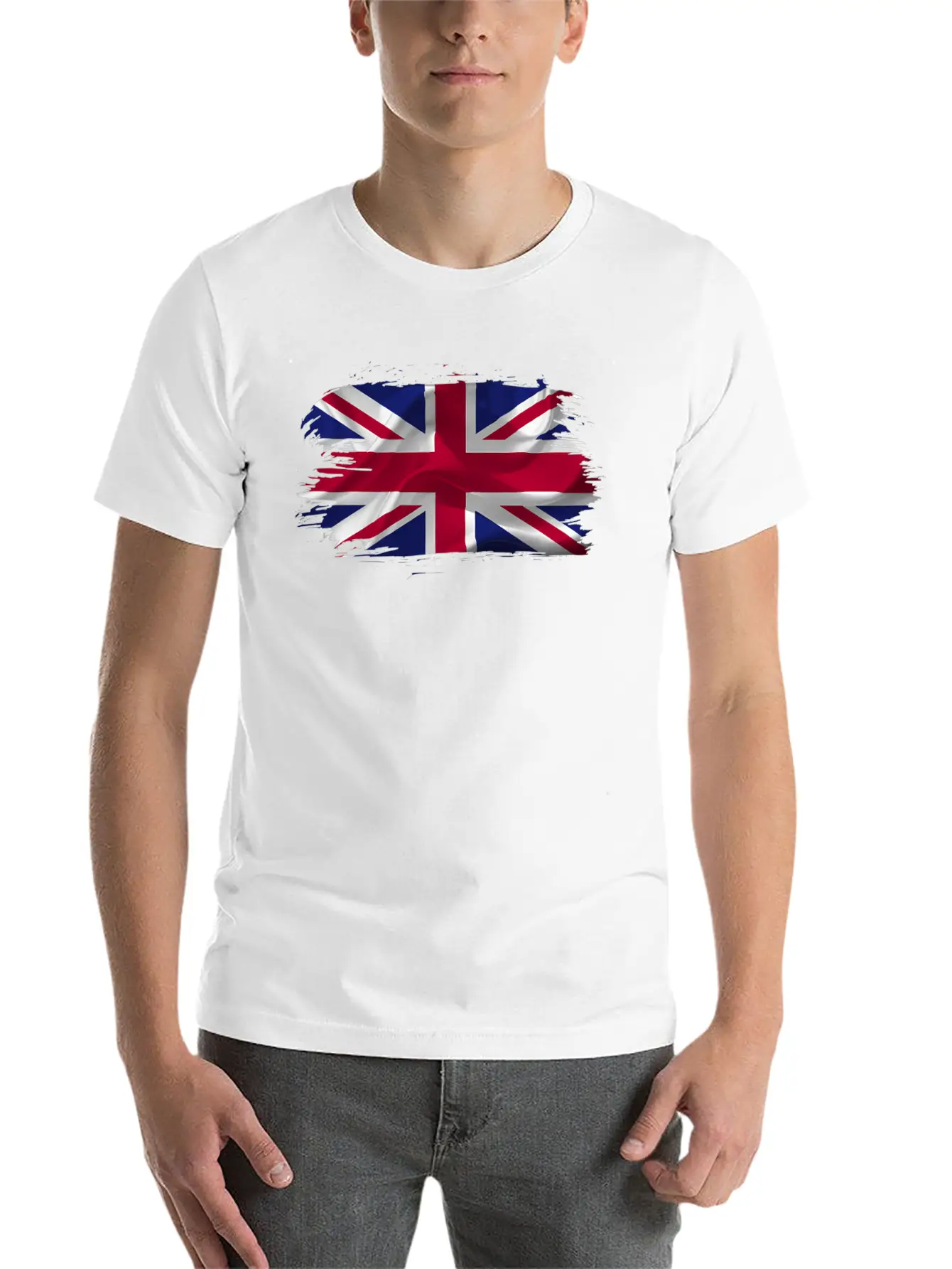 Flag United Kingdom Country Stylish Everyday T-Shirt – Unisex Basic Cotton Tee