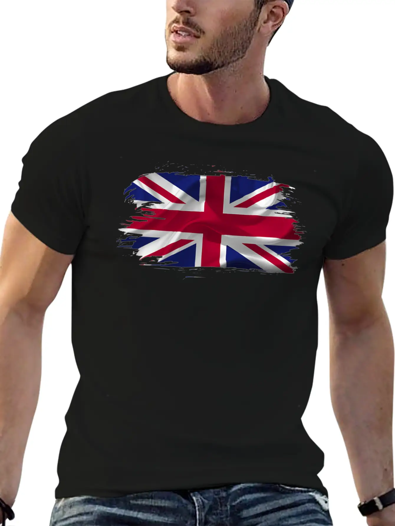 Flag United Kingdom Country Stylish Everyday T-Shirt – Unisex Basic Cotton Tee