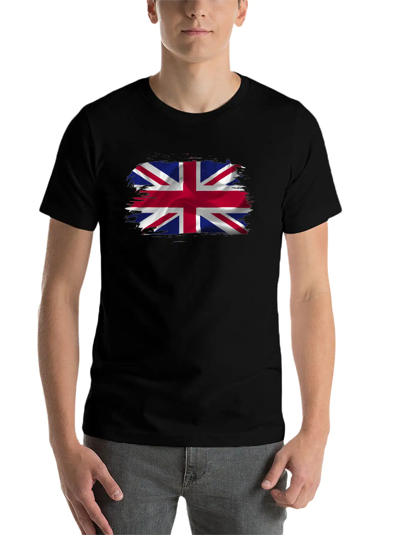 Flag United Kingdom Country Stylish Everyday T-Shirt – Unisex Basic Cotton Tee