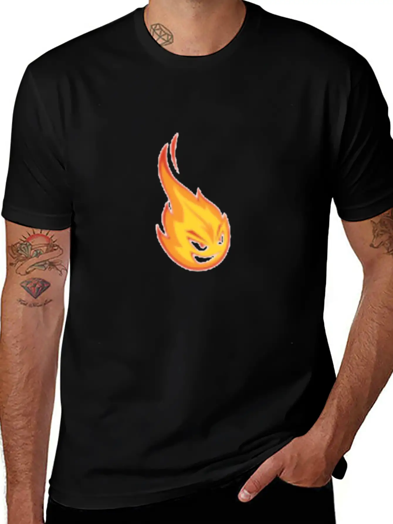 Flame Stylish Everyday T-Shirt – Unisex Basic Cotton Tee