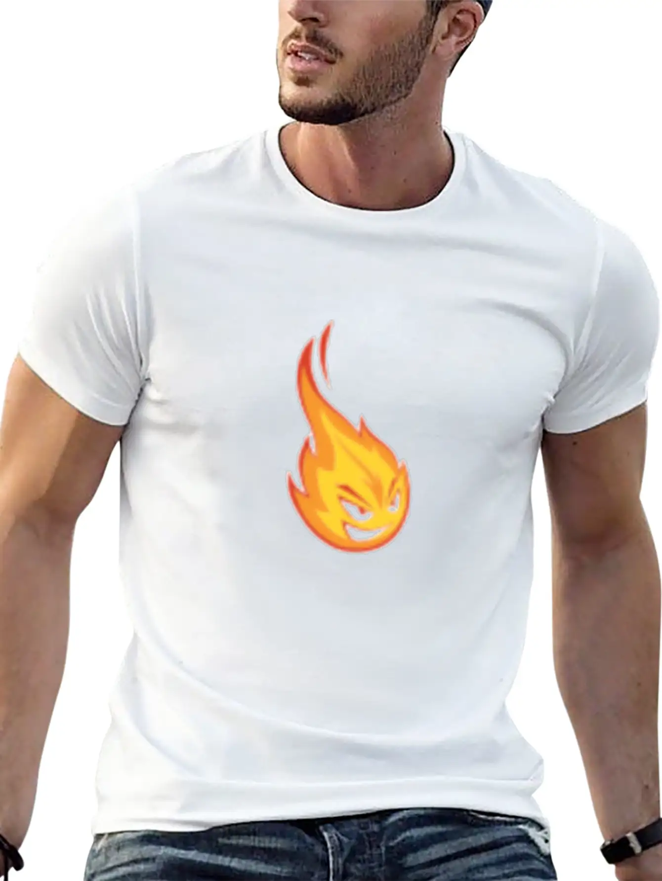 Flame Stylish Everyday T-Shirt – Unisex Basic Cotton Tee