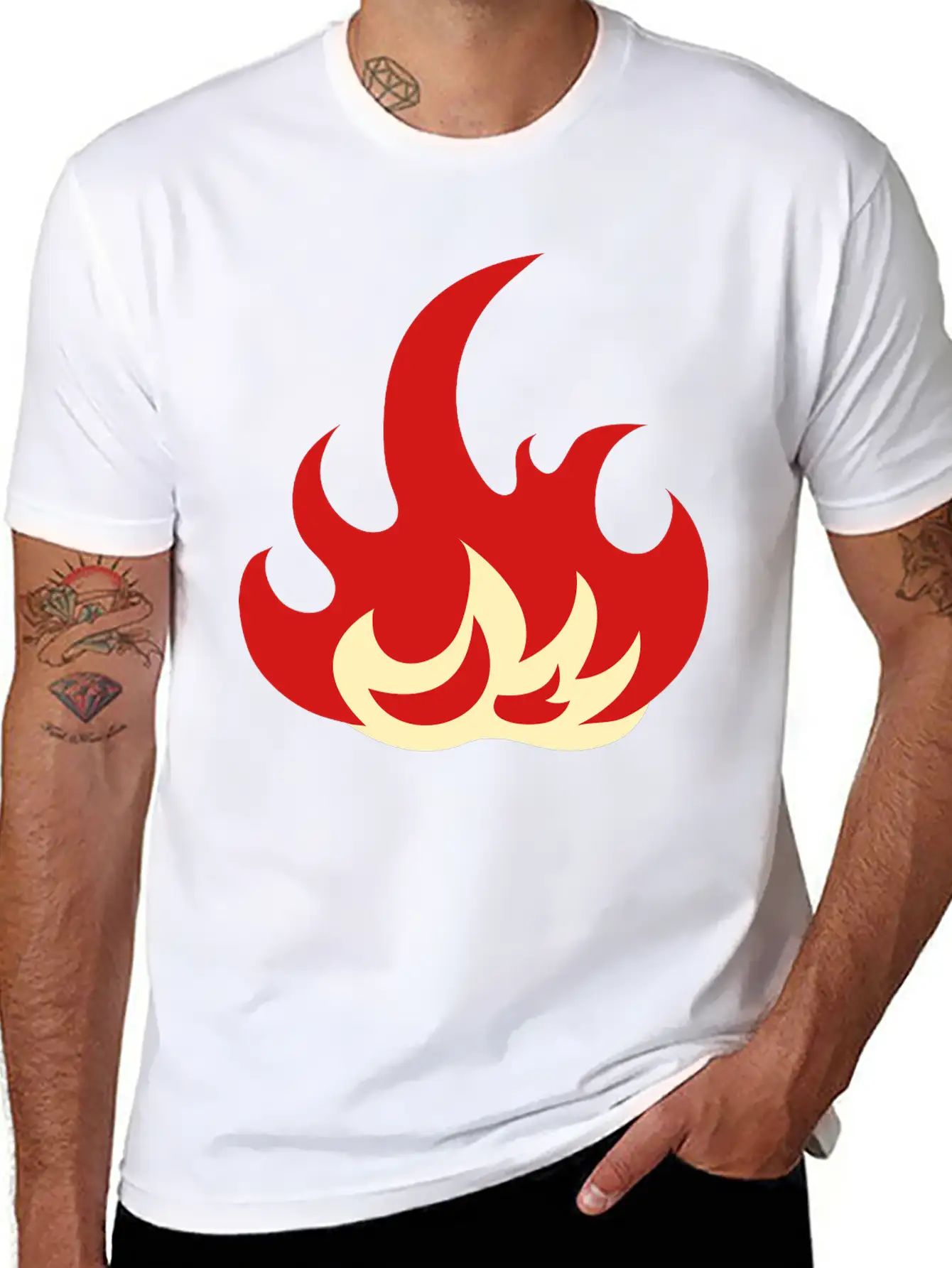 Flame Timeless Short Sleeve Tee – Comfy And Minimalist Design