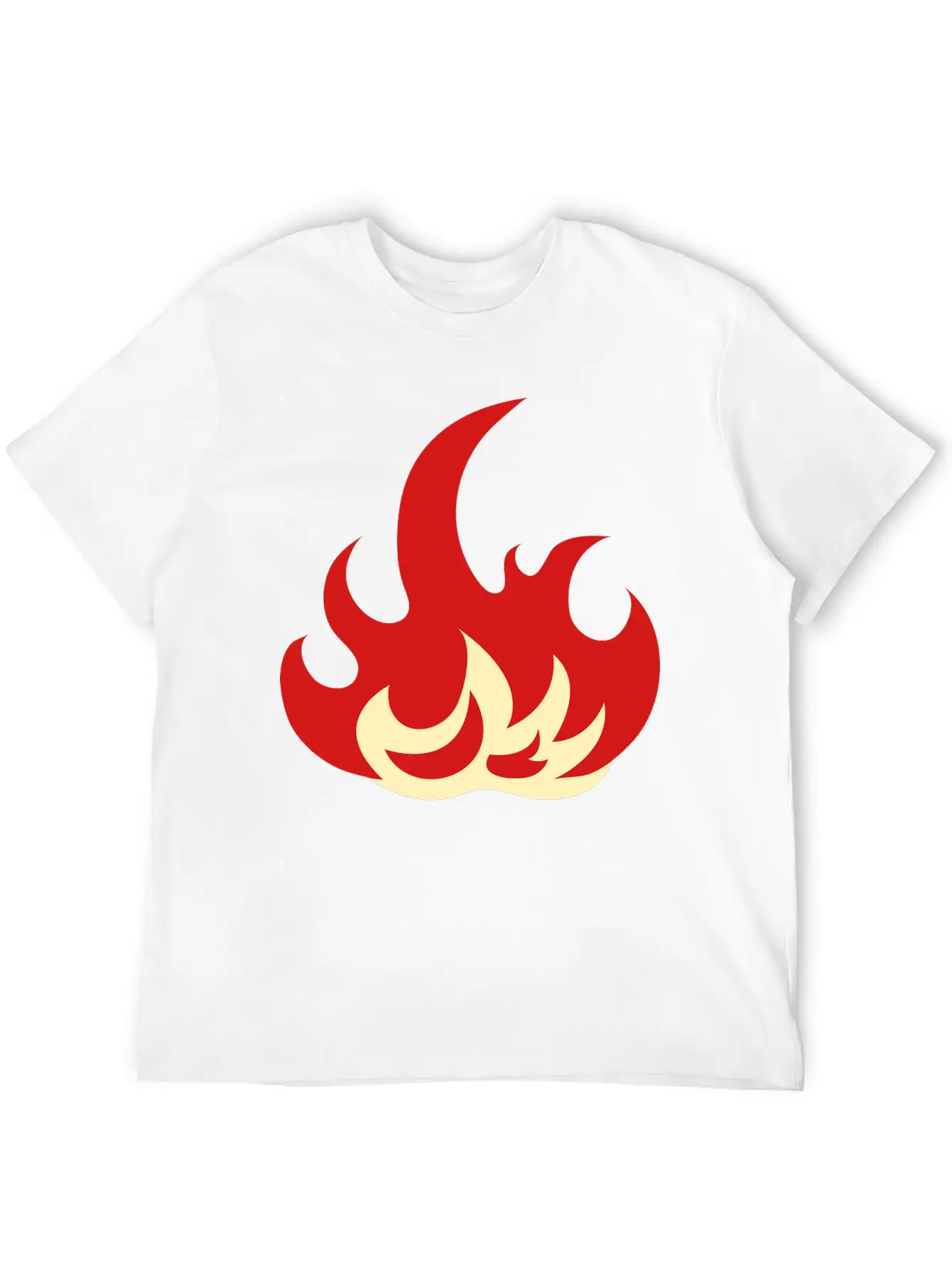 Flame Unisex Short Sleeve Soft Cotton T-Shirt – Casual Everyday Wear