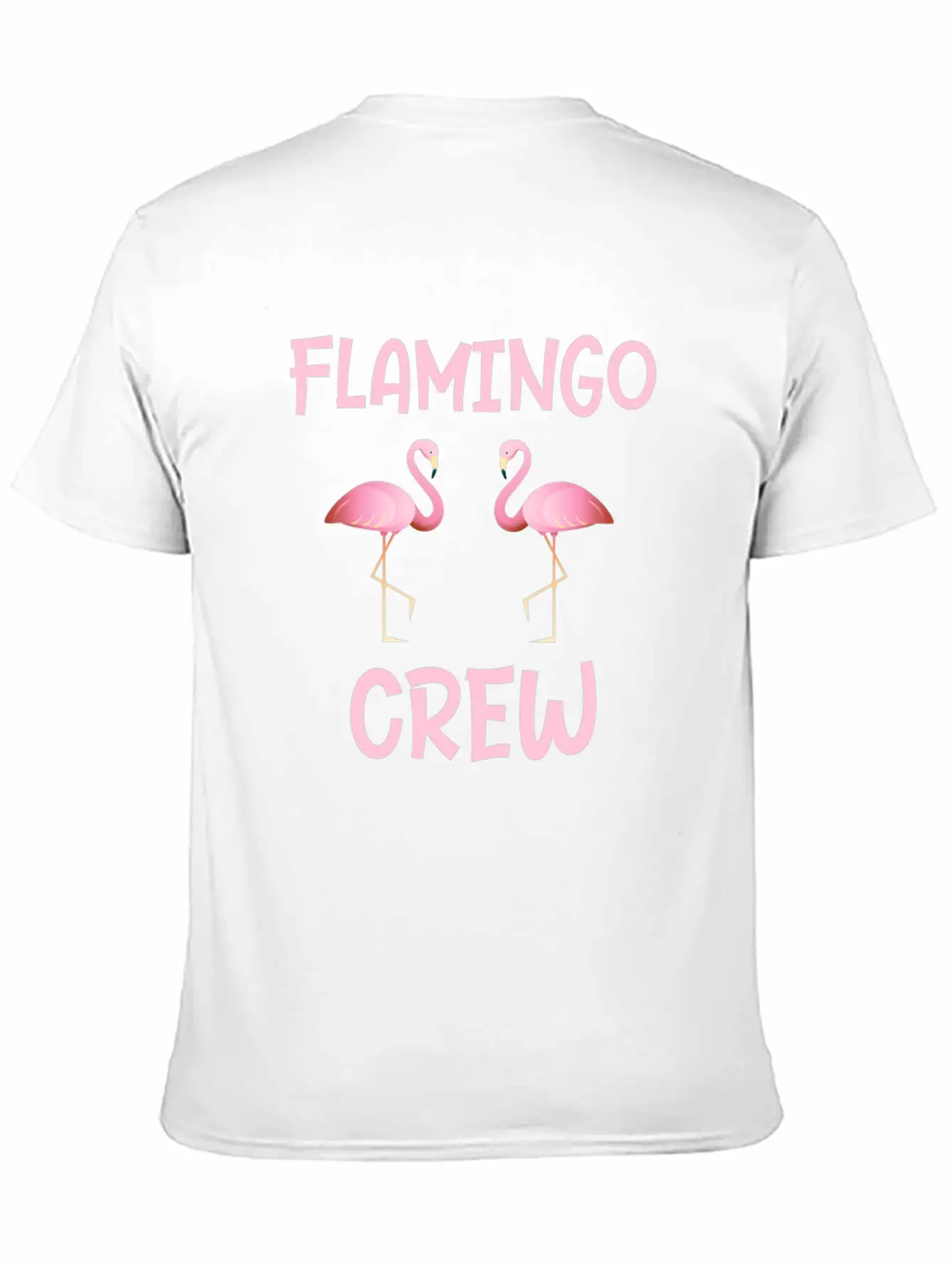 Flamingo Crew As A Gift Flamingos Gifts Unisex Short Sleeve Soft Cotton T-Shirt – Casual Everyday Wear