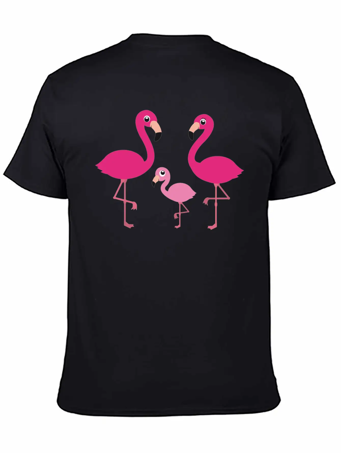 Flamingo Family Stylish Everyday T-Shirt – Unisex Basic Cotton Tee