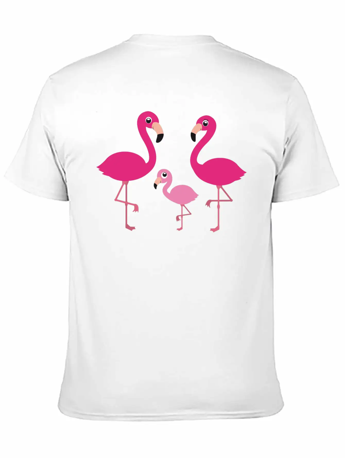 Flamingo Family Stylish Everyday T-Shirt – Unisex Basic Cotton Tee