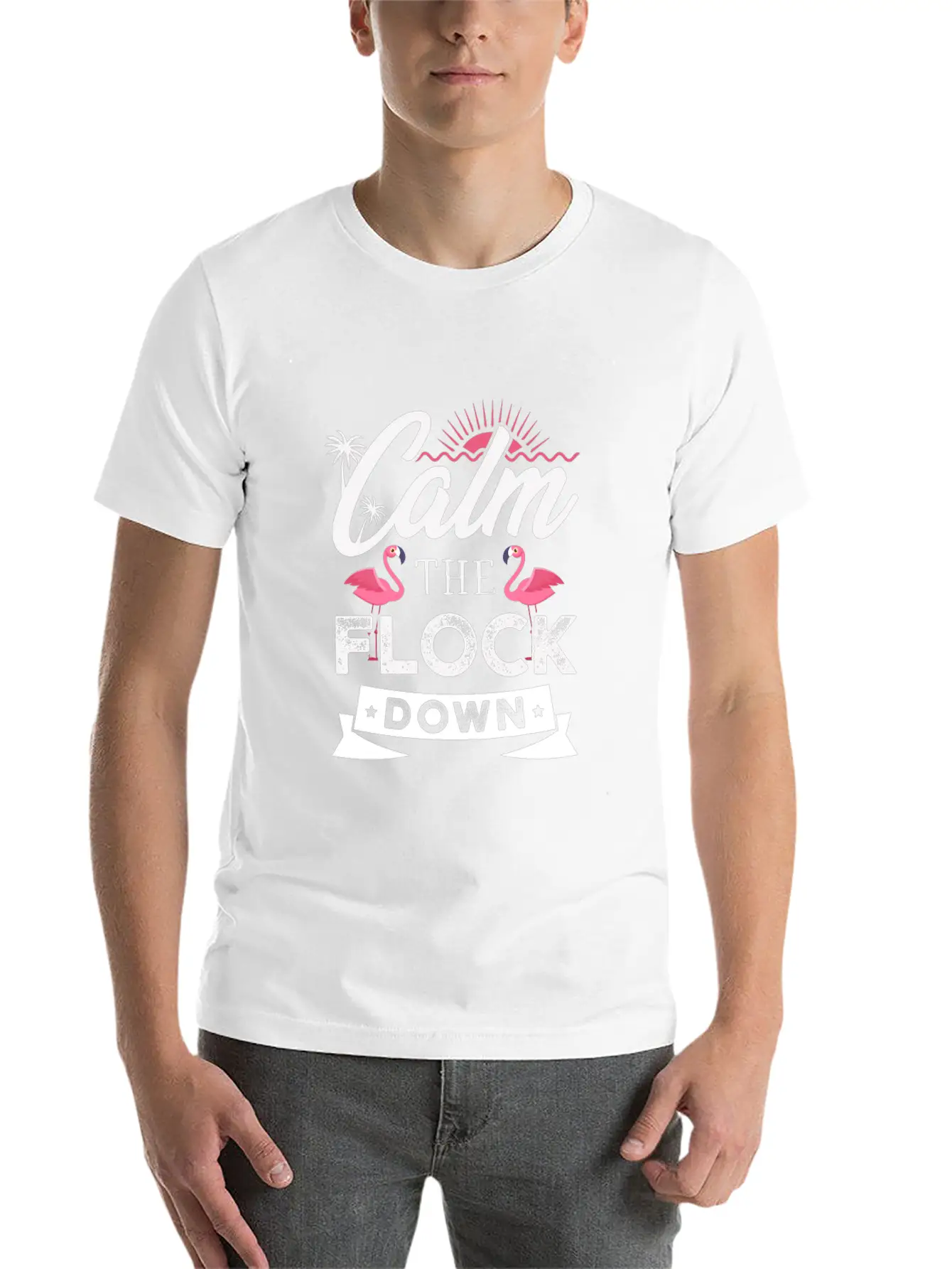 Flamingo Gifts For A Flamingo Fan Comfortable Minimalist Graphic Tee – Summer Style Essential
