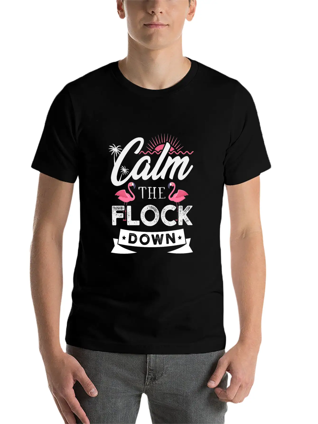 Flamingo Gifts For A Flamingo Fan Comfortable Minimalist Graphic Tee – Summer Style Essential