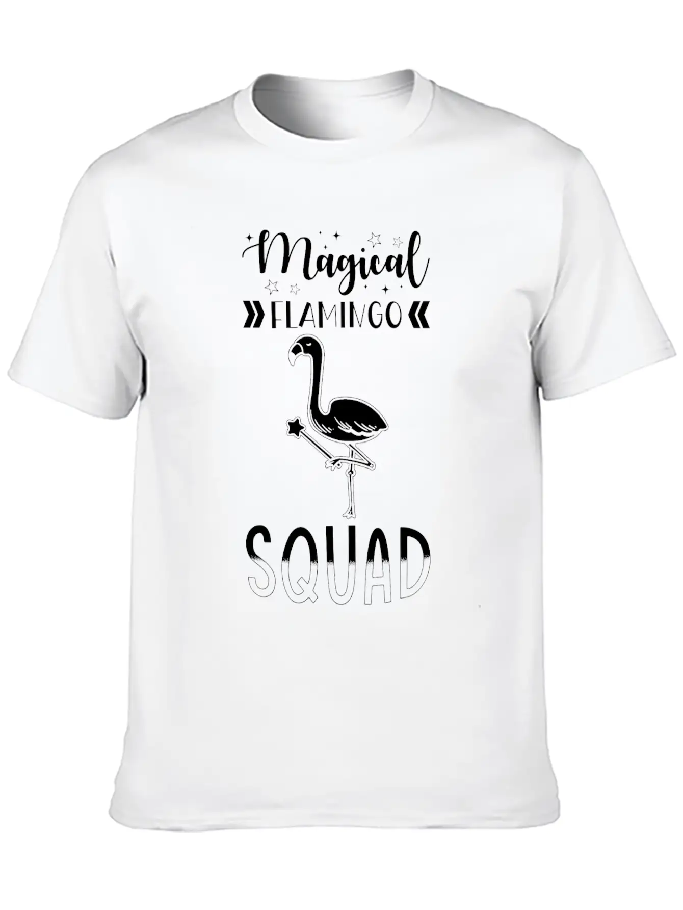 Flamingo Group Magical Flamingo Squad Timeless Short Sleeve Tee – Comfy And Minimalist Design